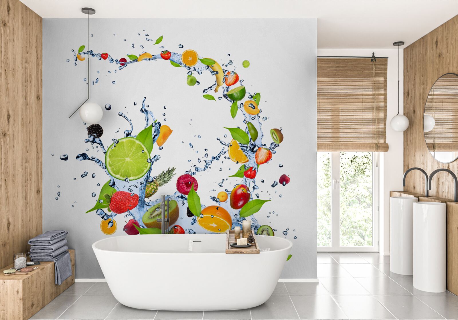 Фотошпалери напій зі стиглих літніх фруктів