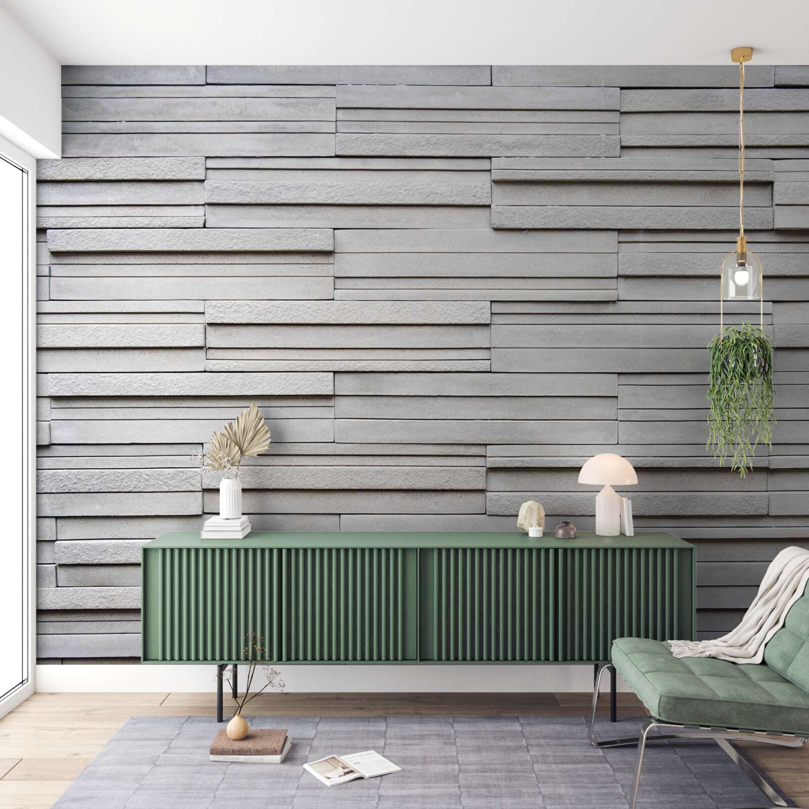 Фотошпалери біла кам'яна плитка