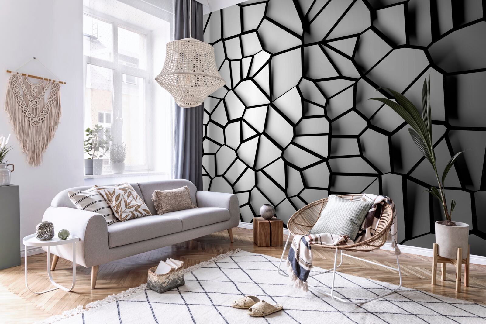 Фотошпалери пошкоджене скло