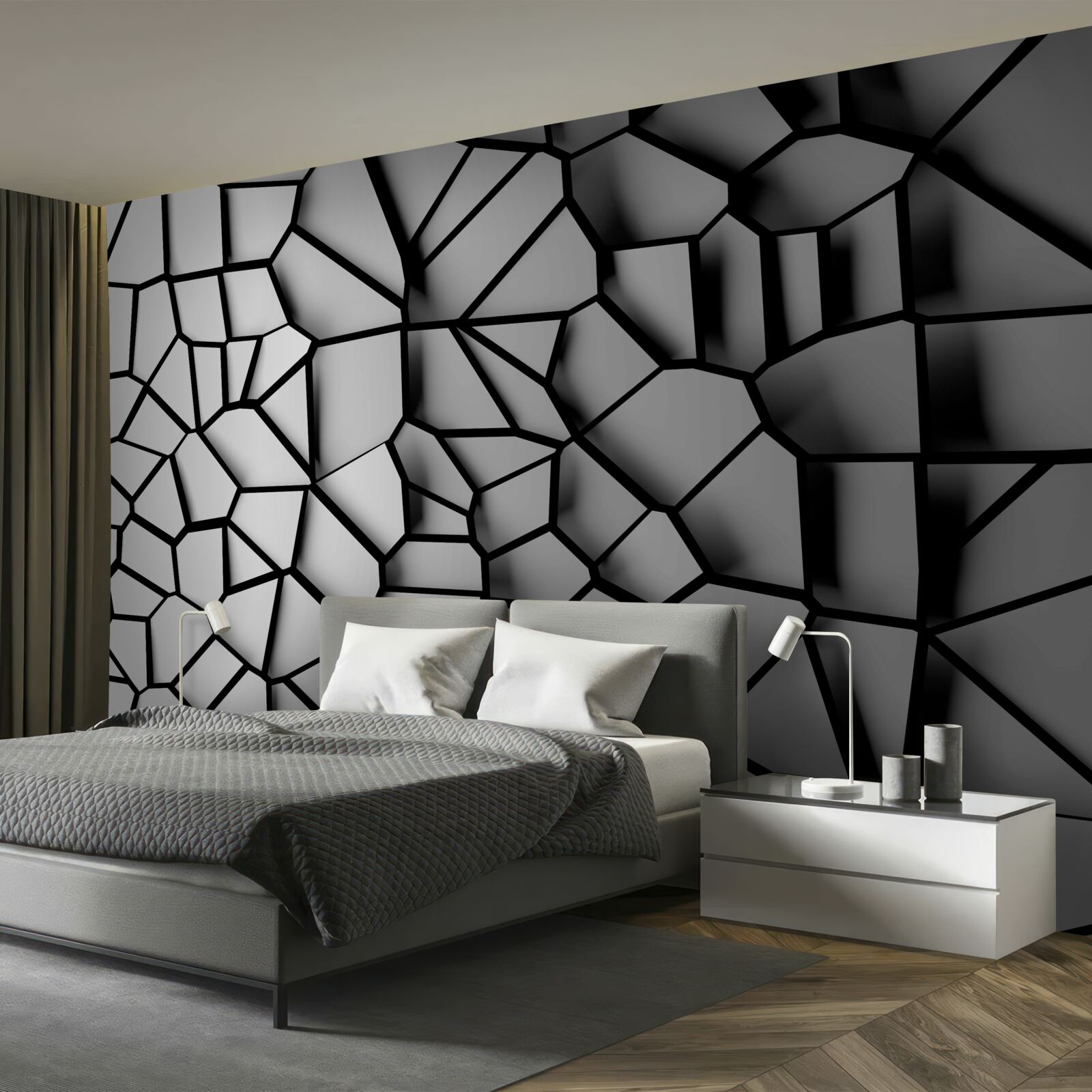 Фотошпалери пошкоджене скло