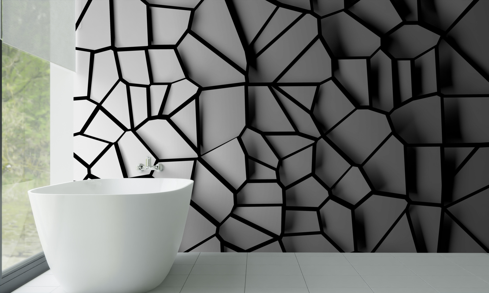 Фотошпалери пошкоджене скло