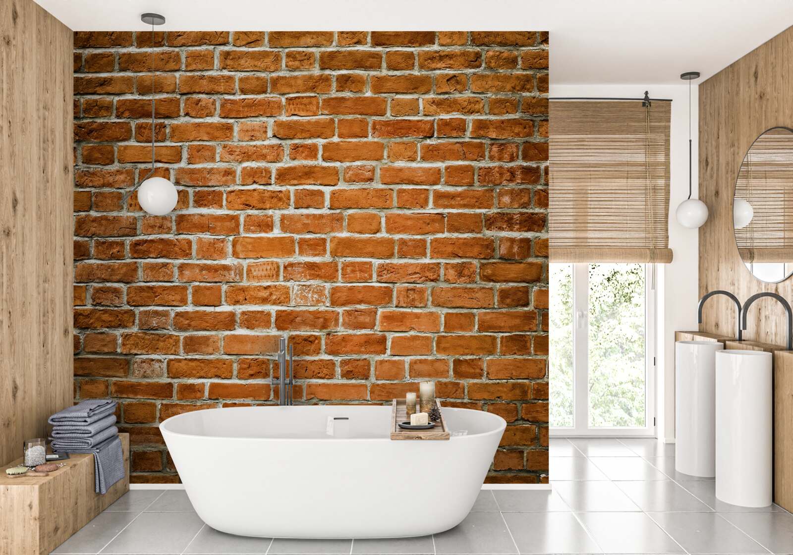 Фотошпалери стара цегляна стіна