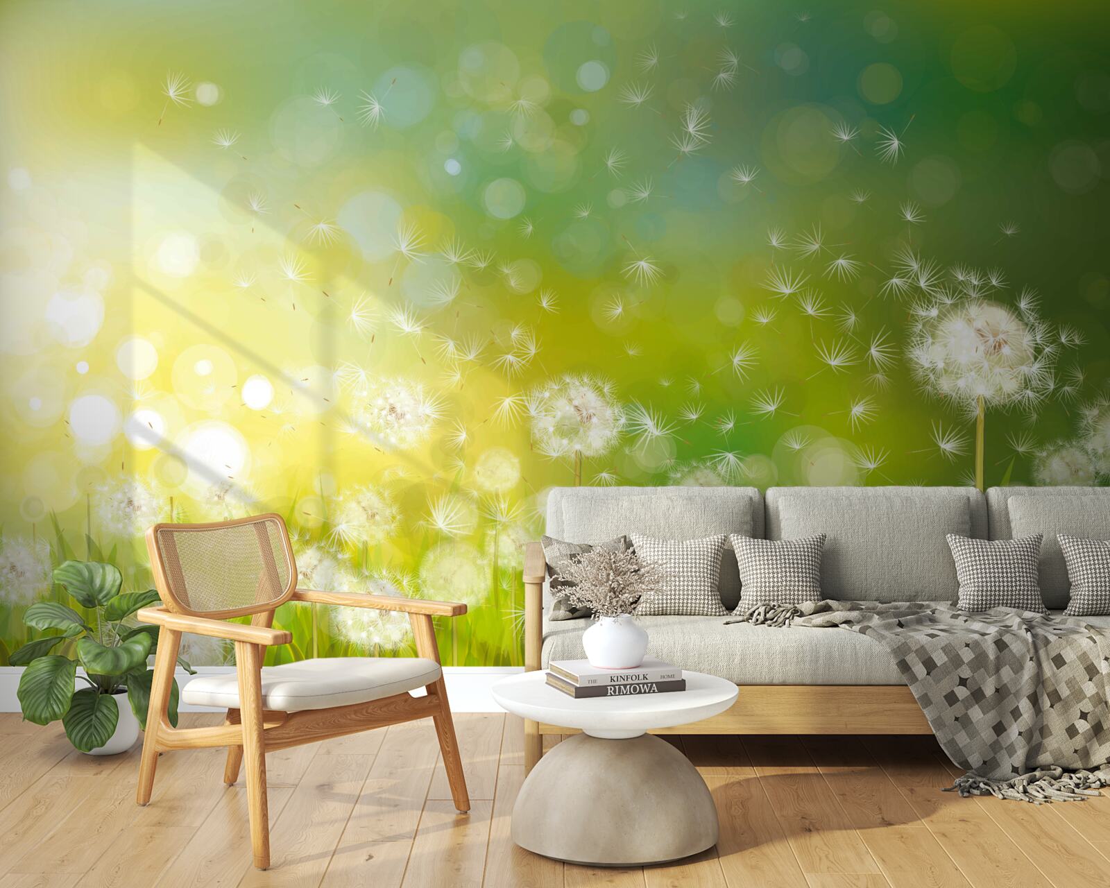 Фотошпалери літні кульбаби