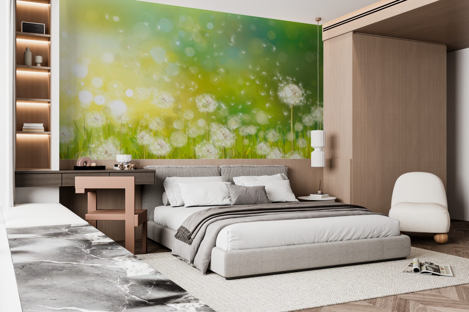 Фотошпалери літні кульбаби