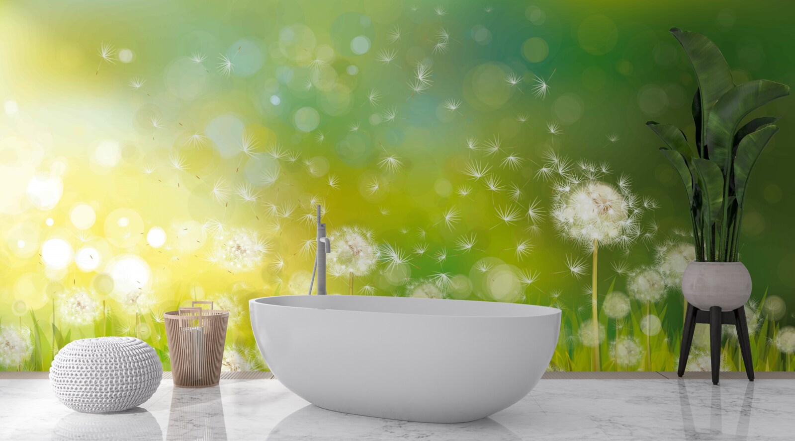 Фотошпалери літні кульбаби