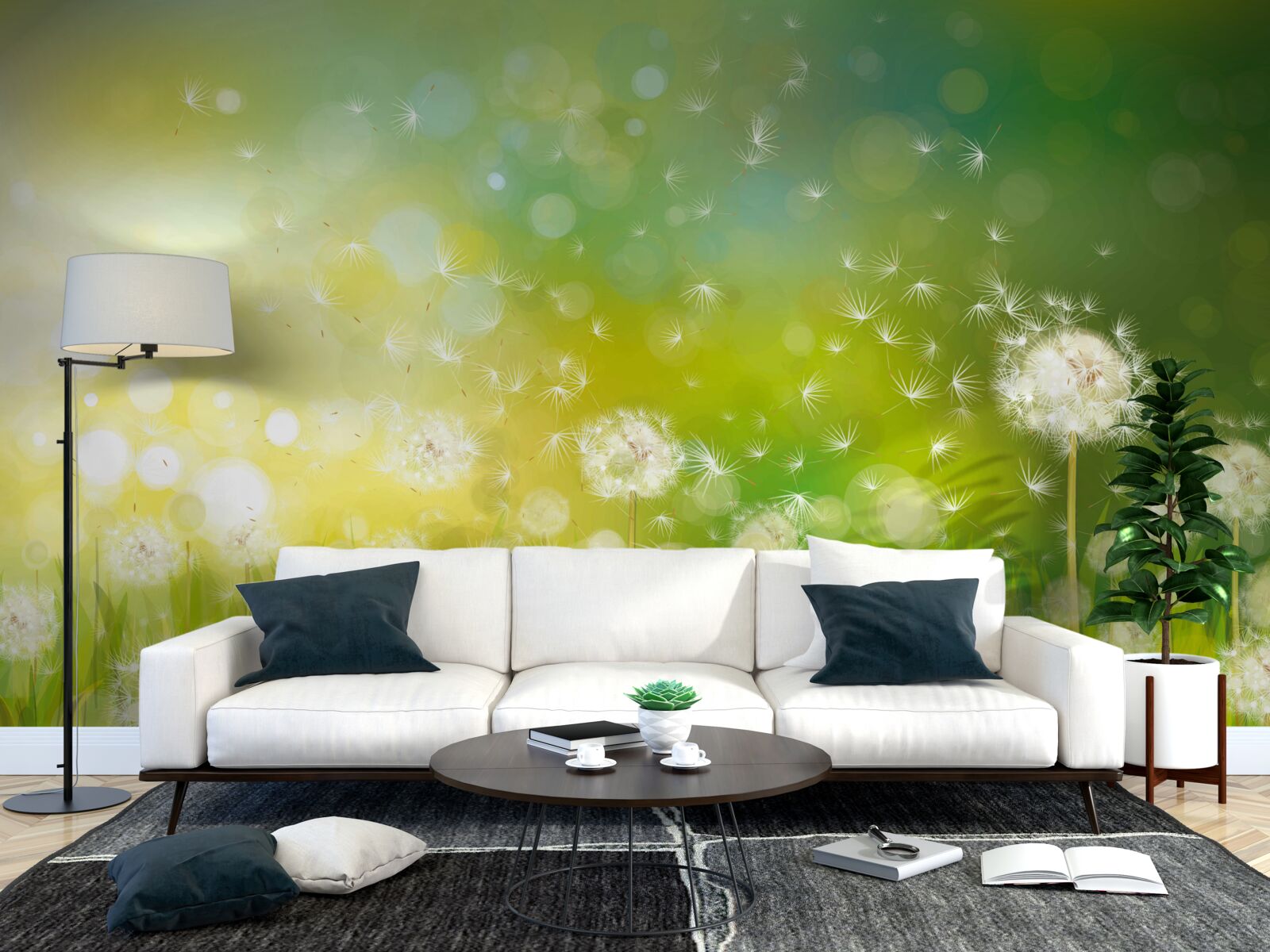 Фотошпалери літні кульбаби