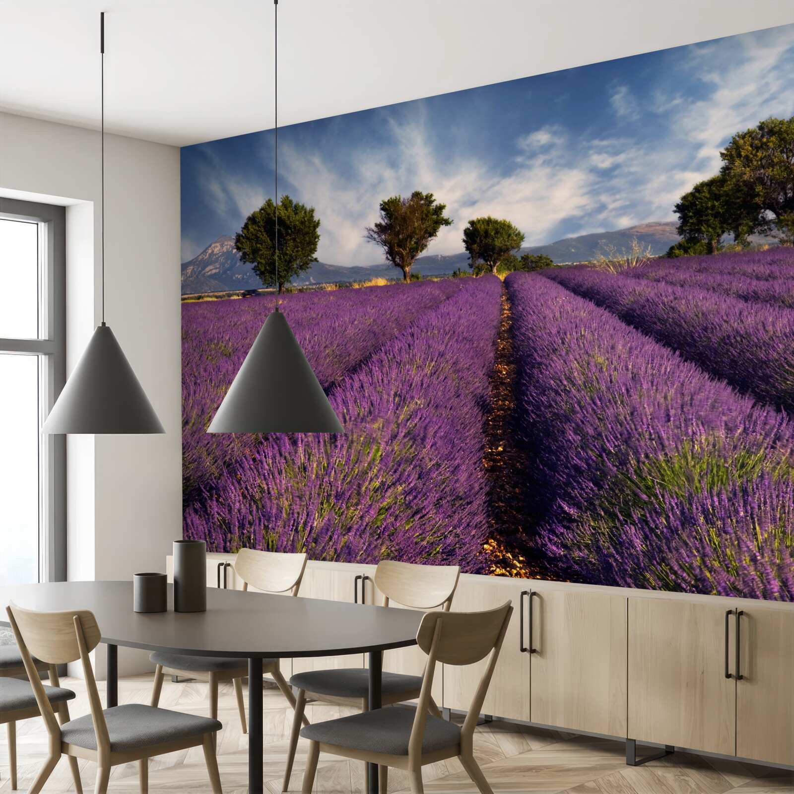 Фотошпалери запашні лавандові поля