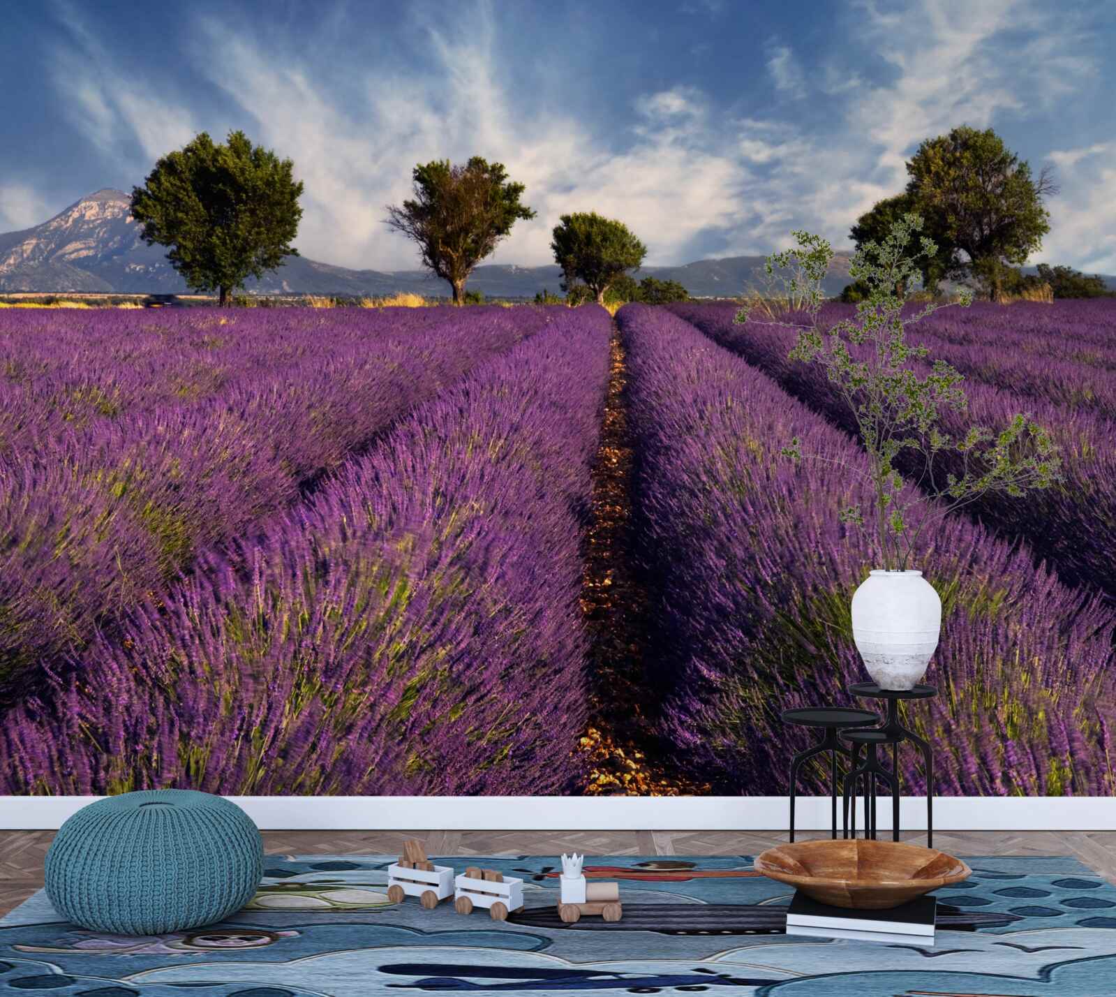 Фотошпалери запашні лавандові поля