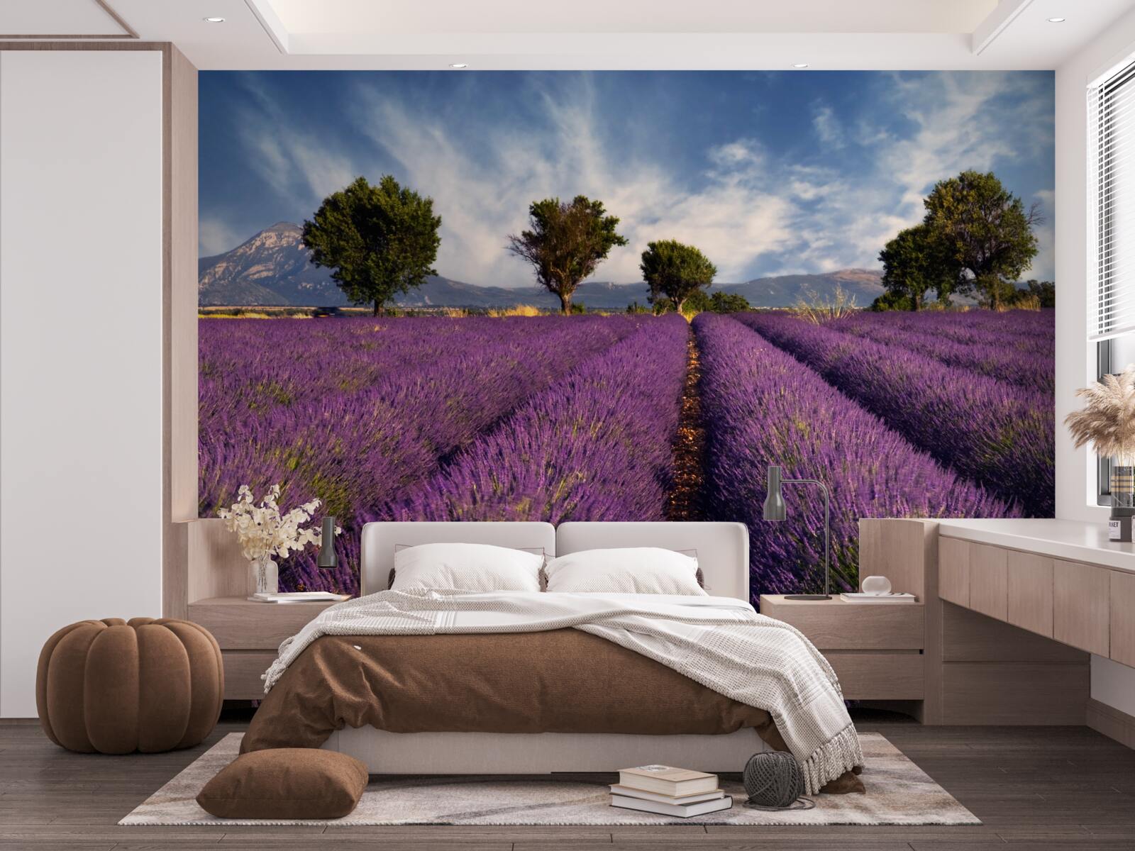 Фотошпалери запашні лавандові поля