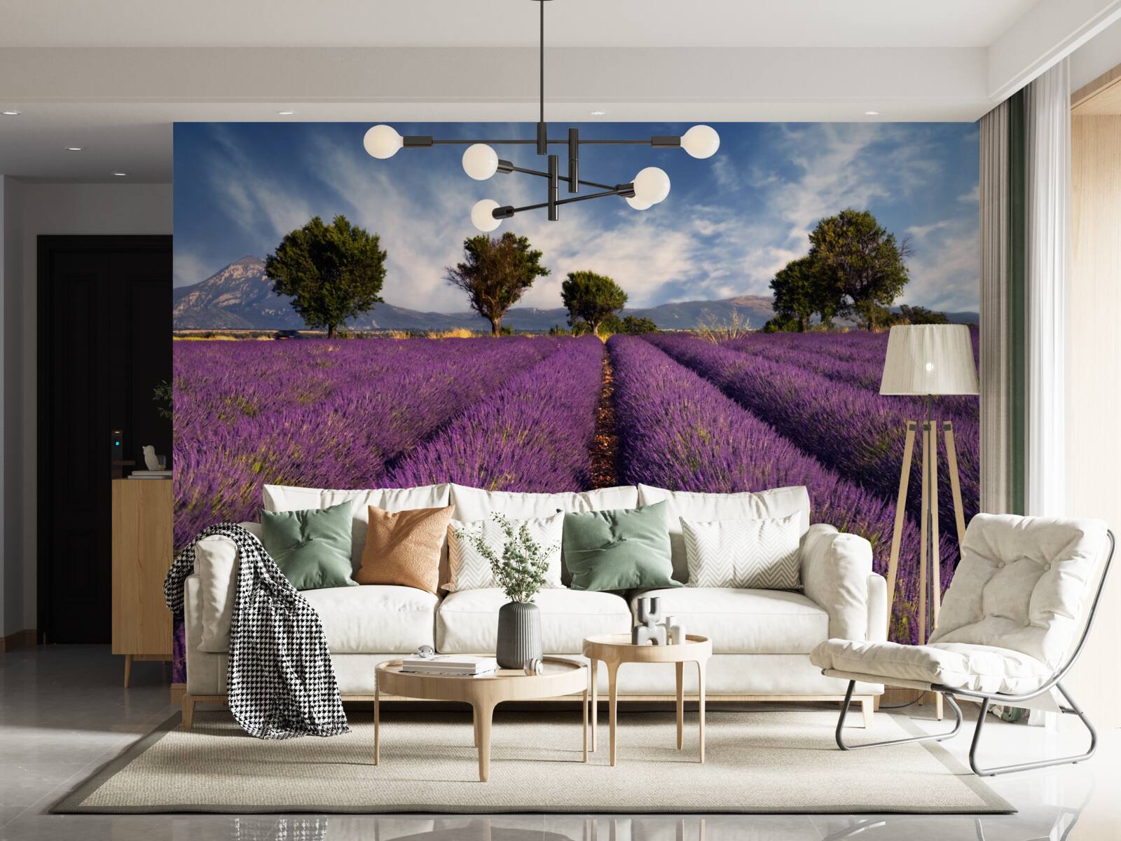 Фотошпалери запашні лавандові поля