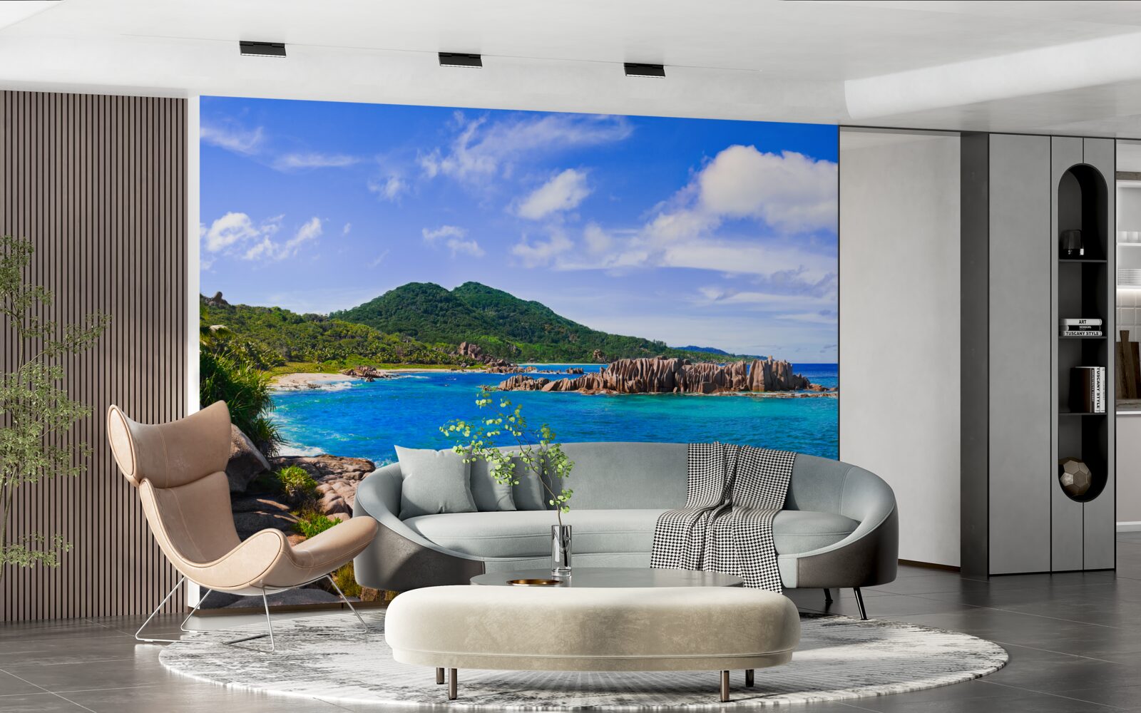 Фотошпалери смарагдові острови та блакитний океан