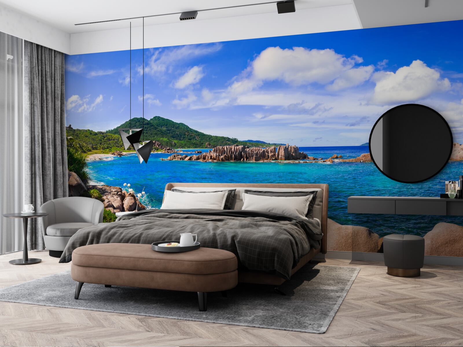 Фотошпалери смарагдові острови та блакитний океан