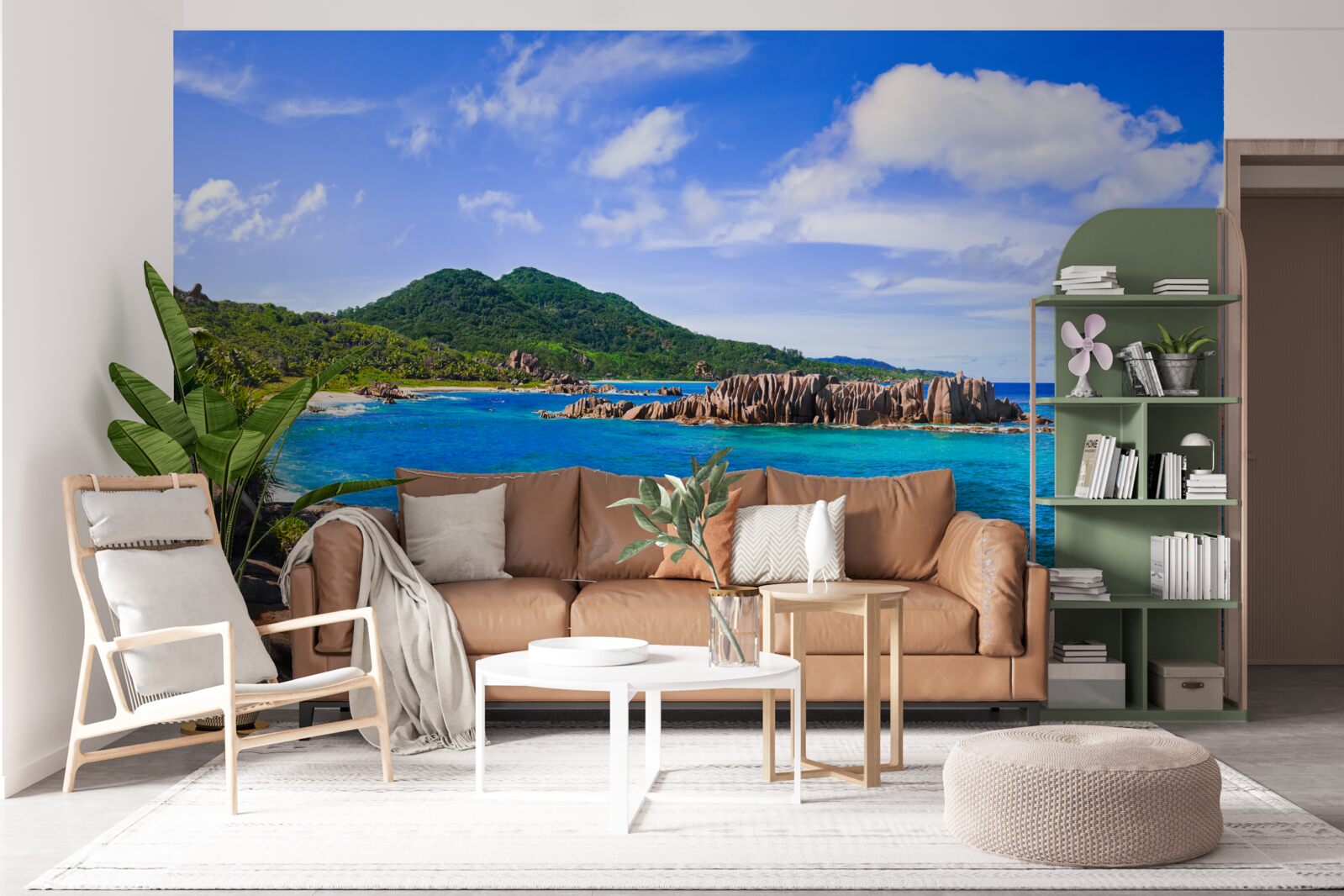 Фотошпалери смарагдові острови та блакитний океан