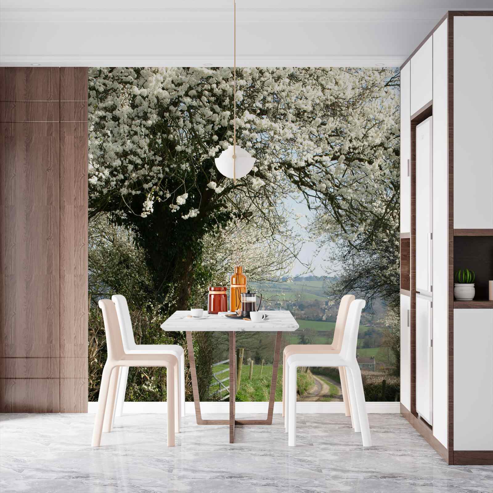 Фотошпалери сільська дорога