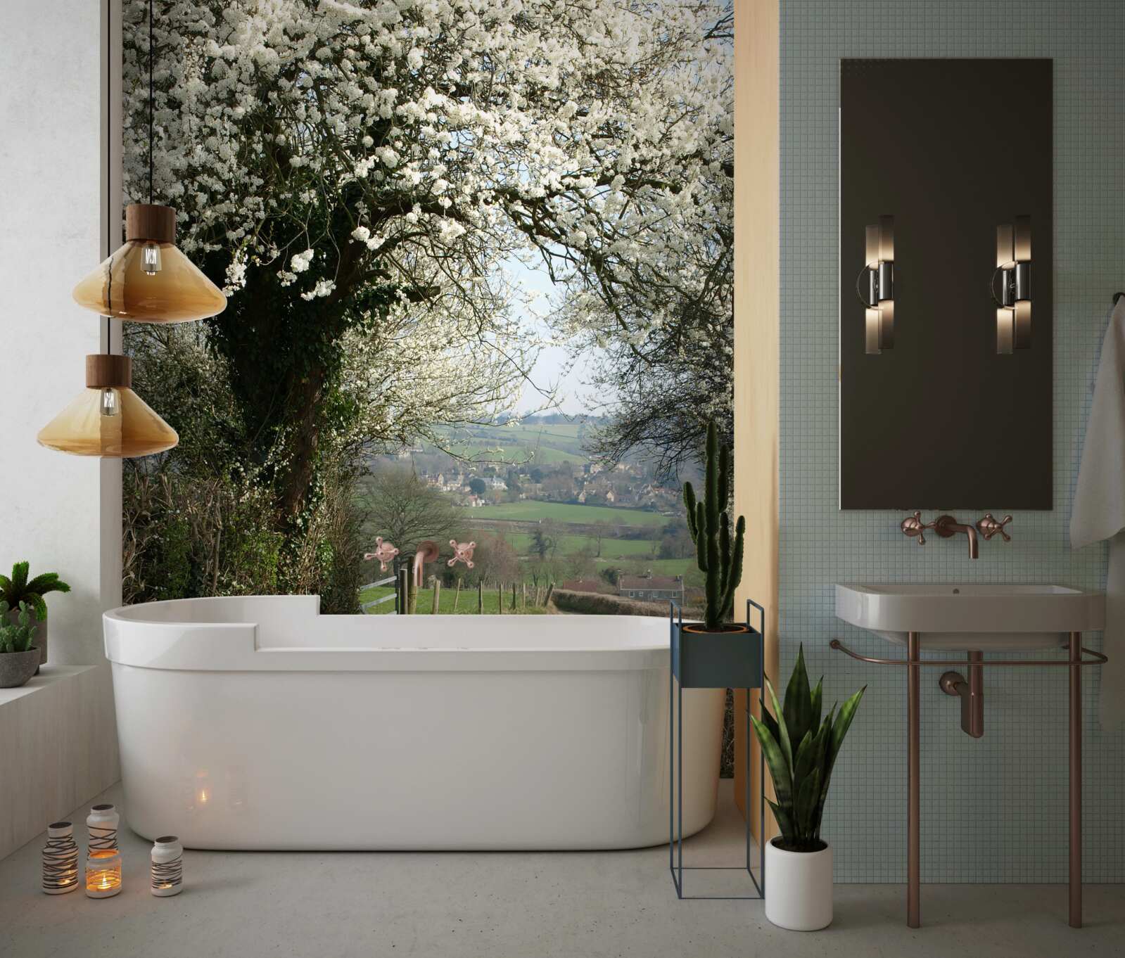 Фотошпалери сільська дорога