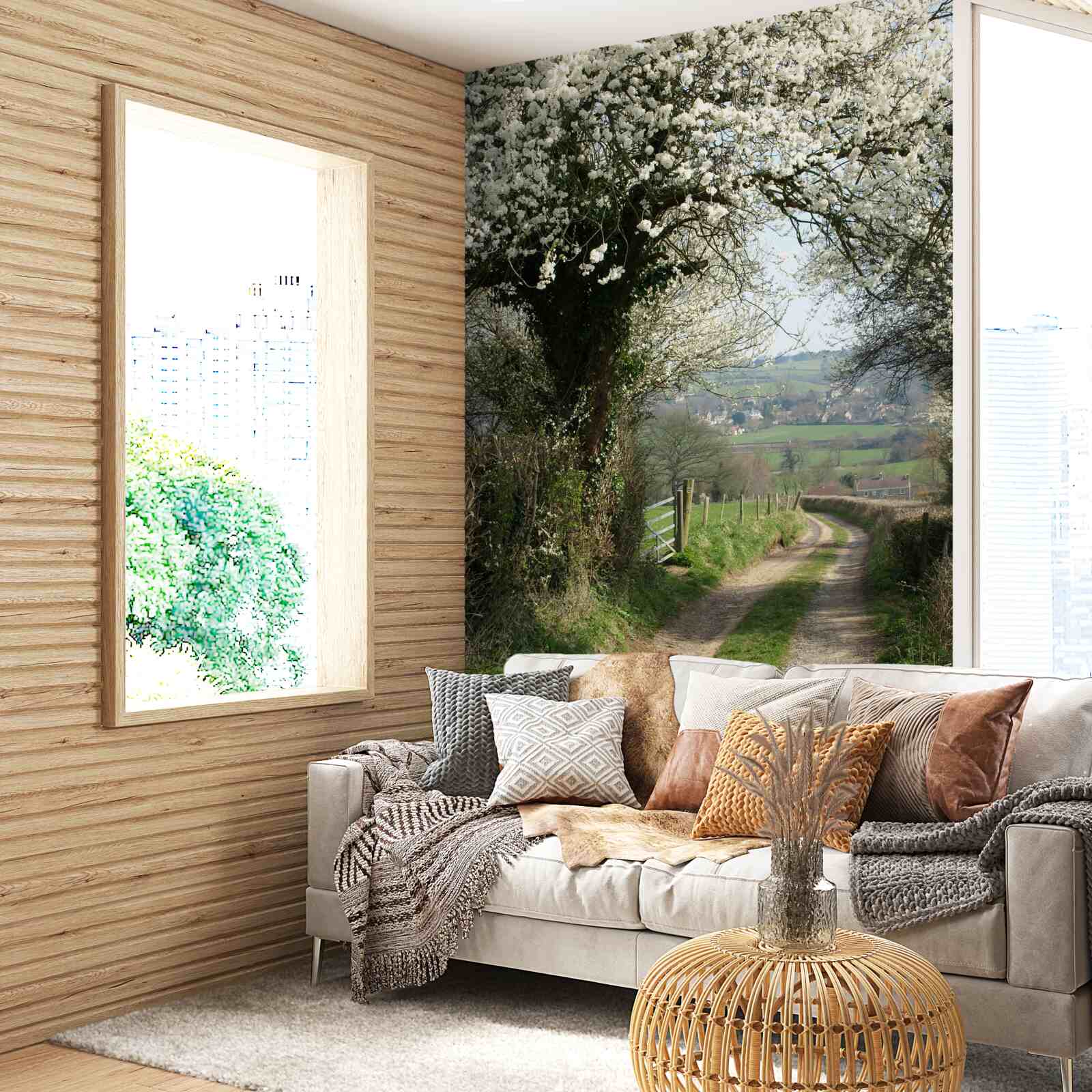 Фотошпалери сільська дорога