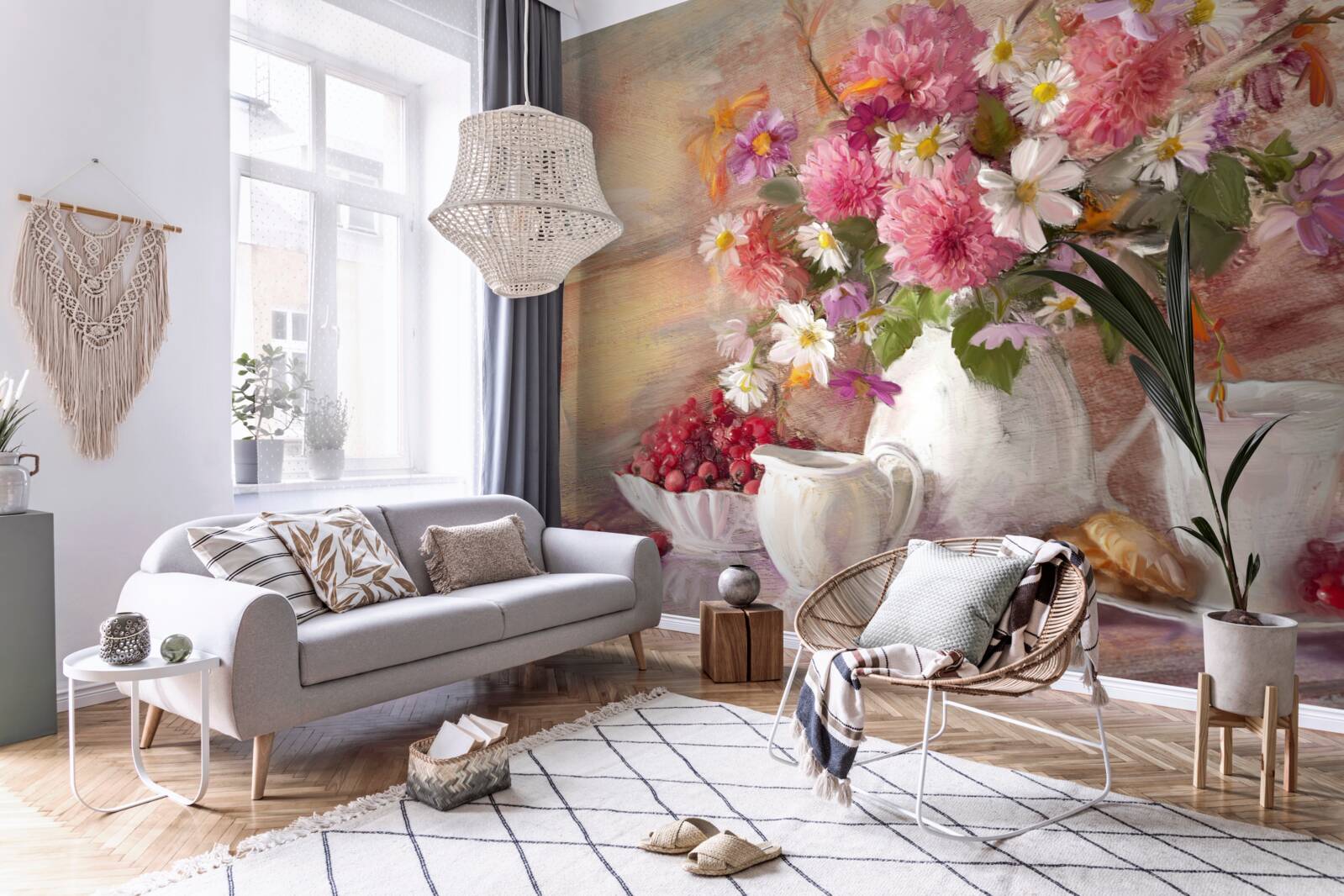 Фотошпалери натюрморт з чаєм