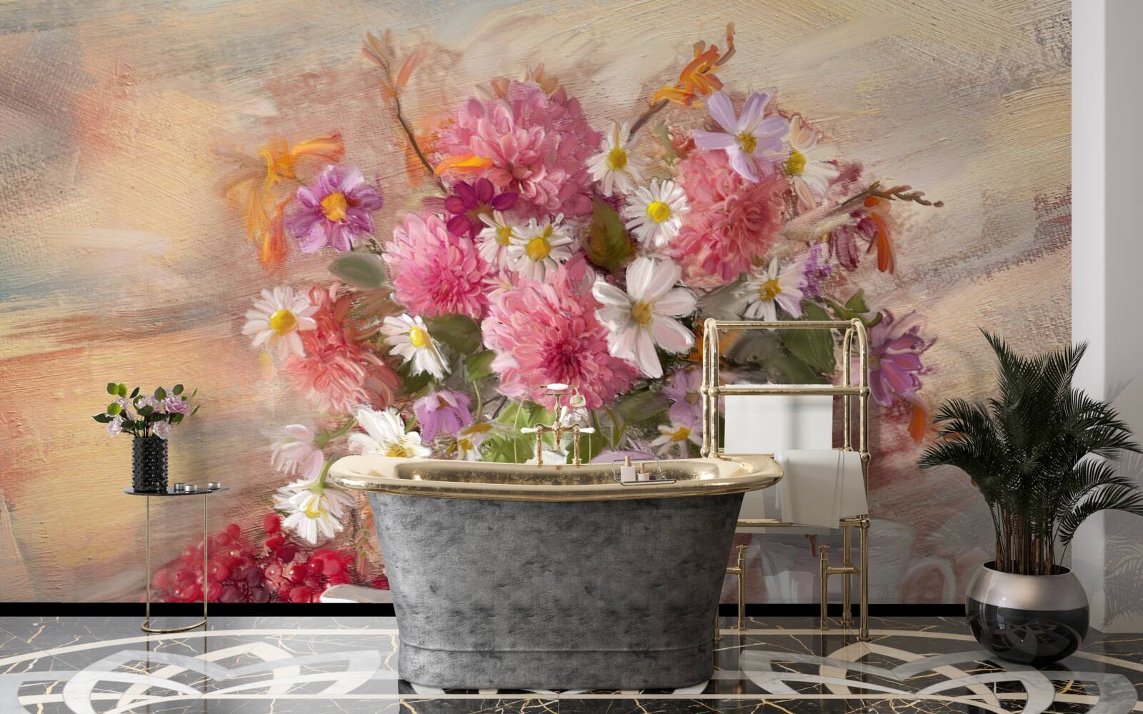 Фотошпалери натюрморт з чаєм