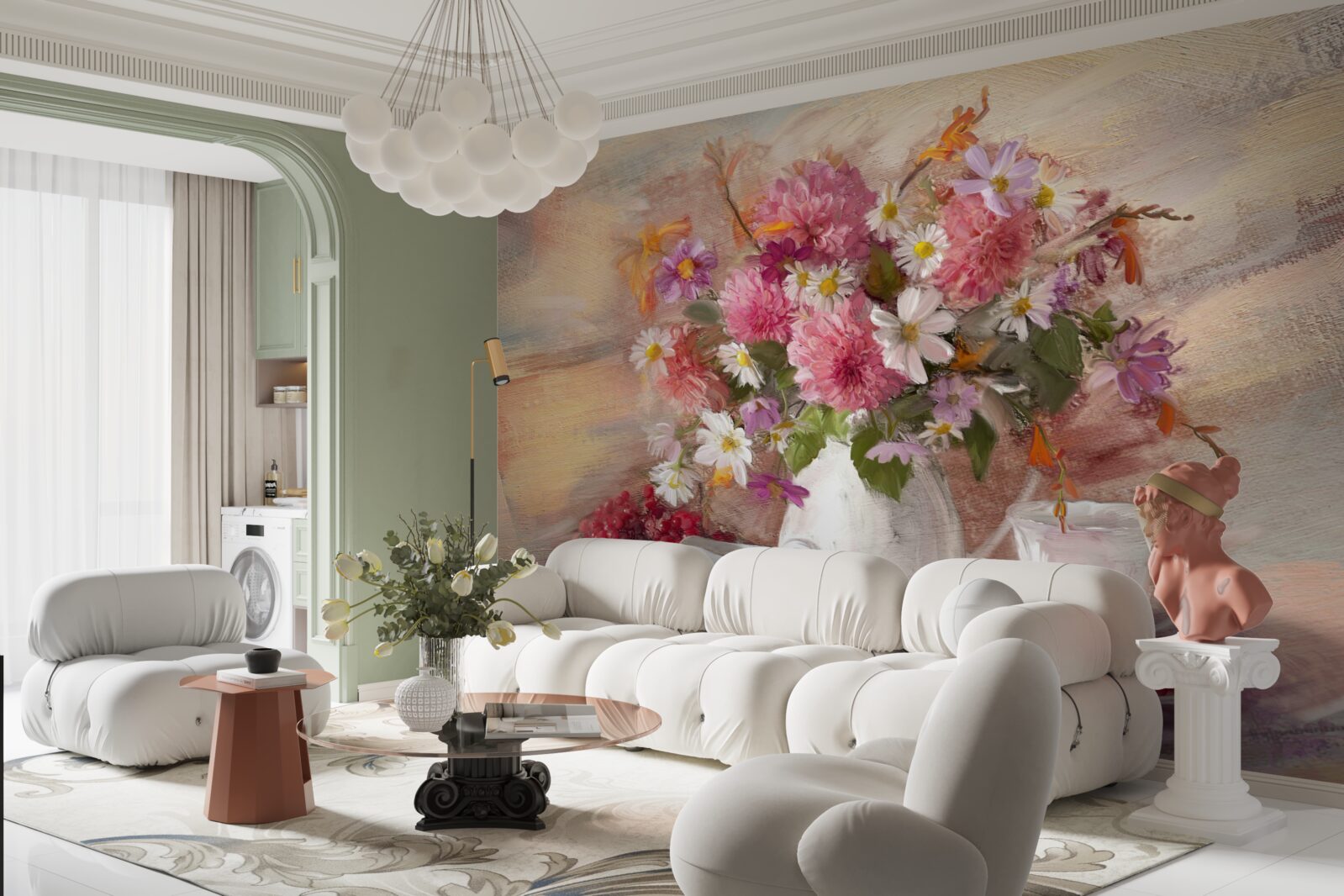 Фотошпалери натюрморт з чаєм