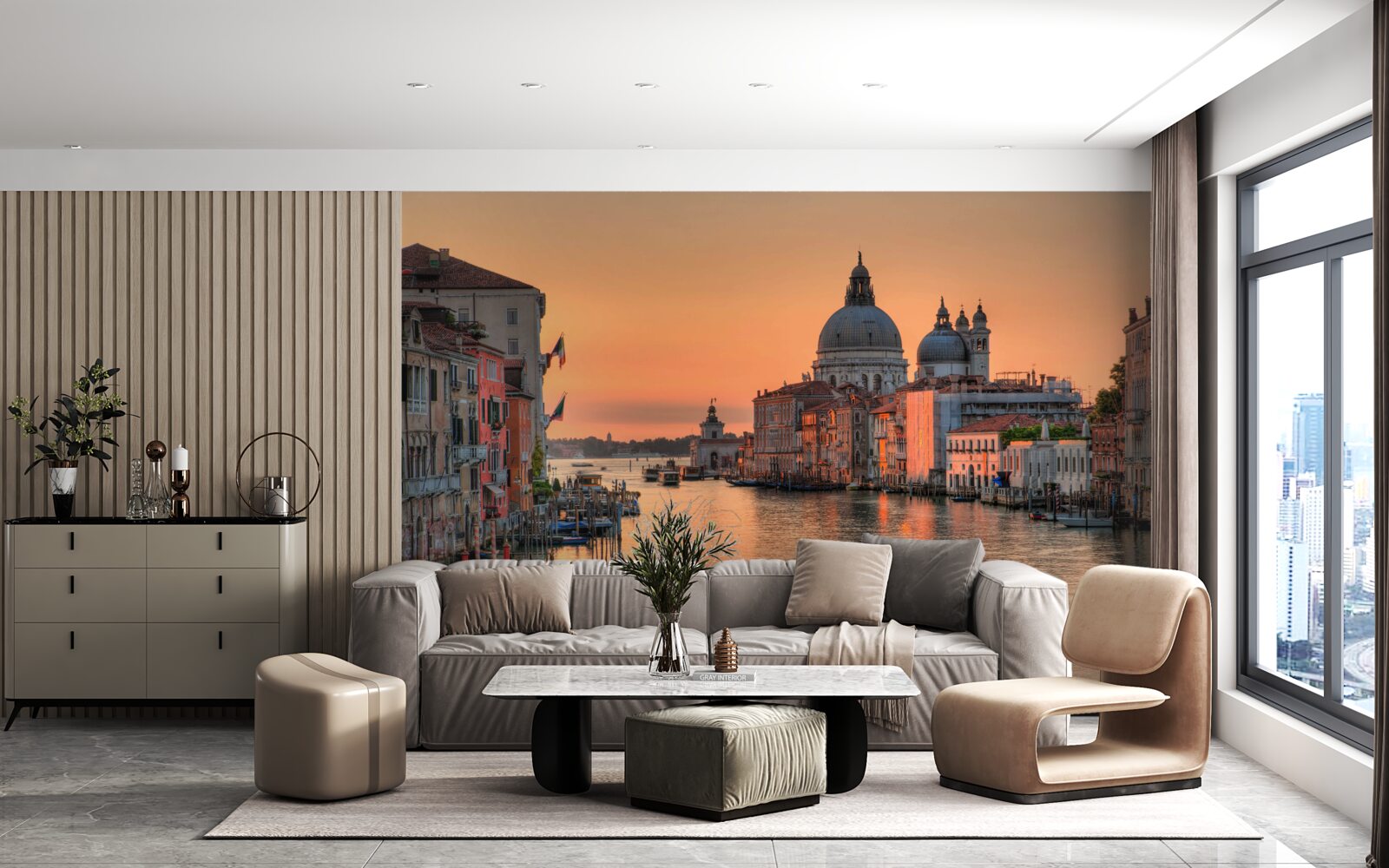 Фотошпалери венеція на заході сонця