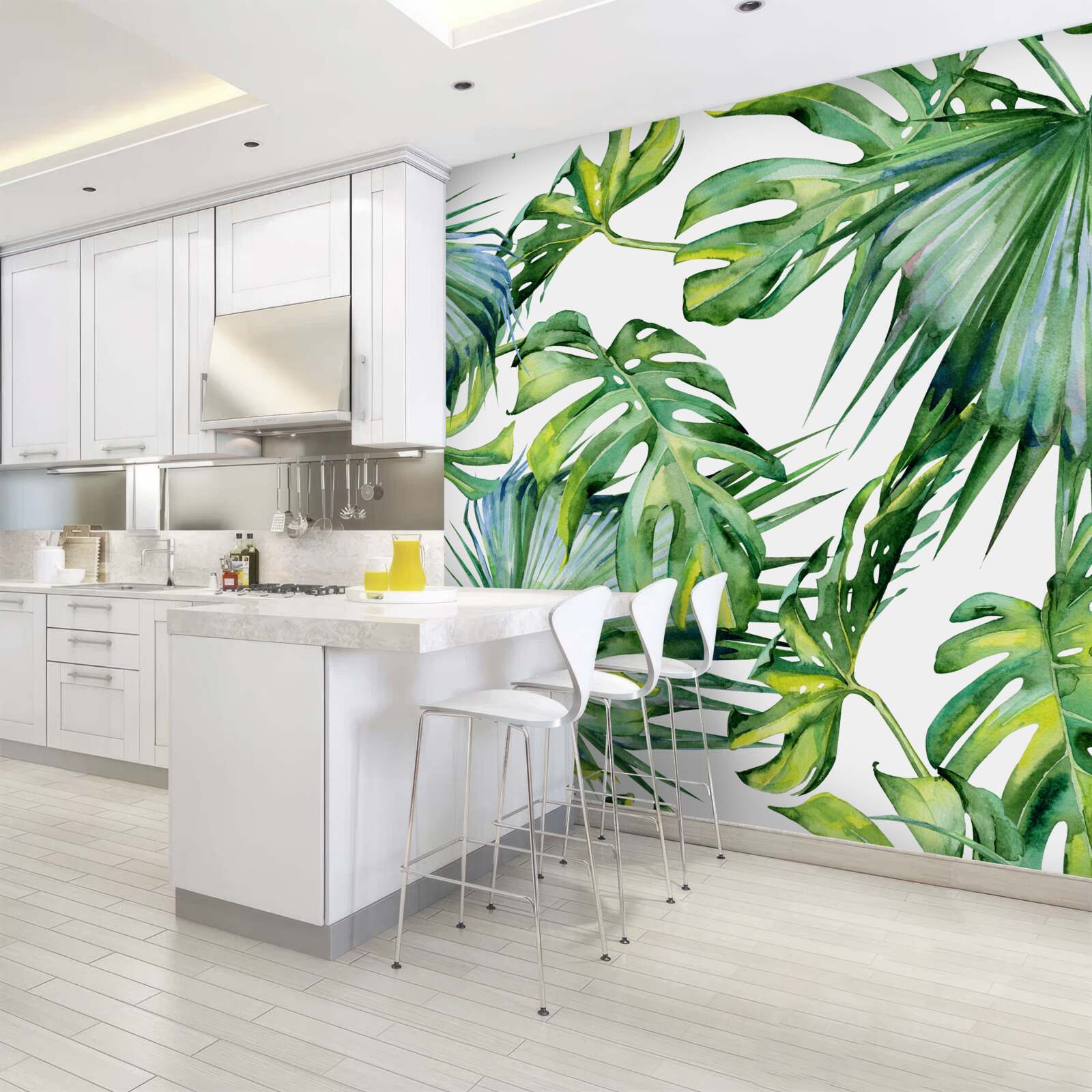 Фотошпалери монстера залишає тропіки