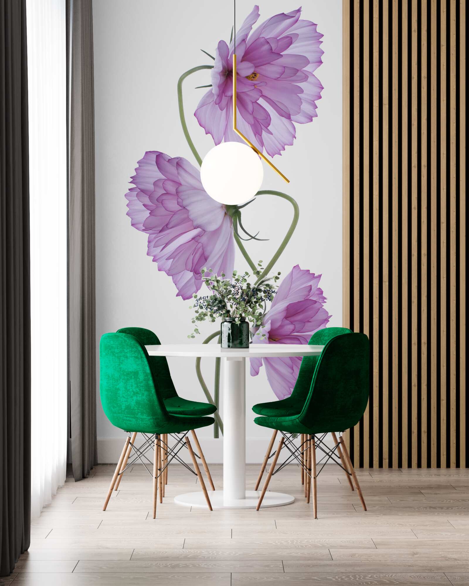 Фотошпалери скручені бузкові бутони