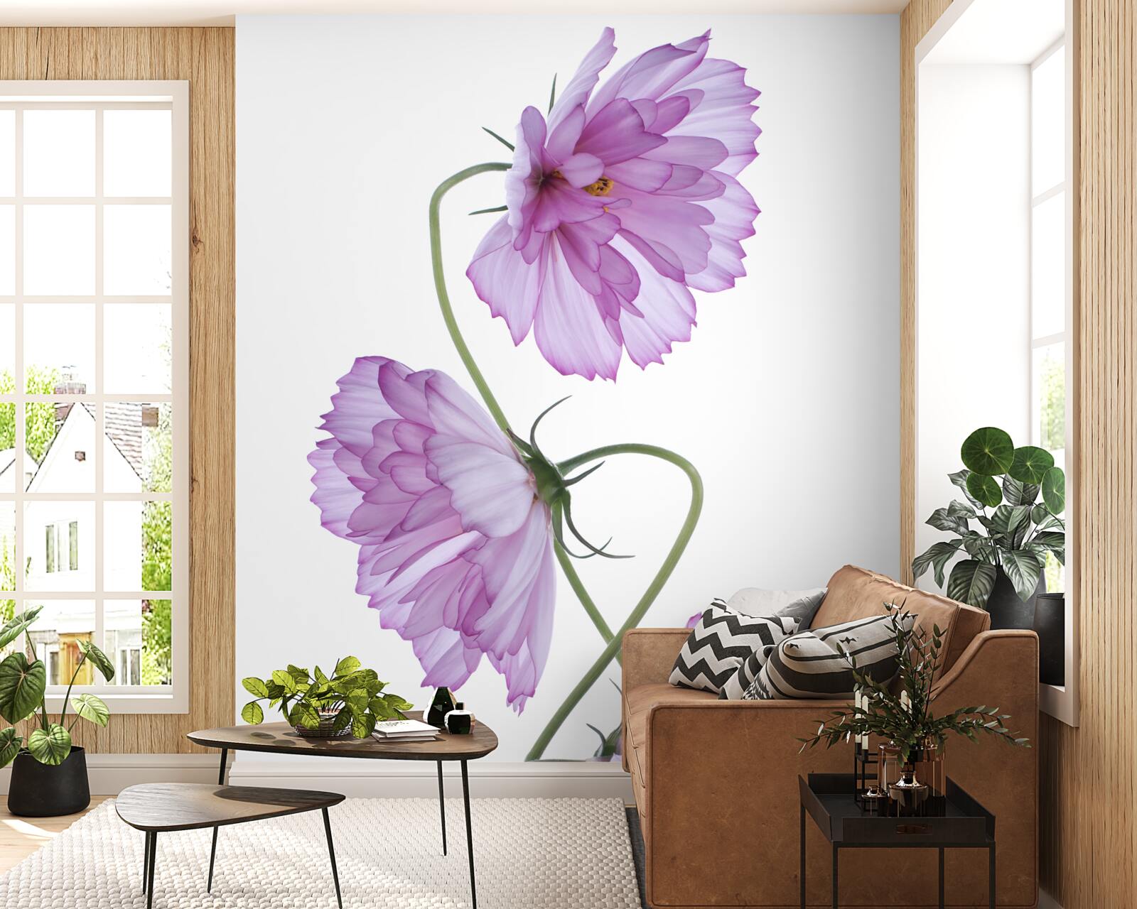 Фотошпалери скручені бузкові бутони