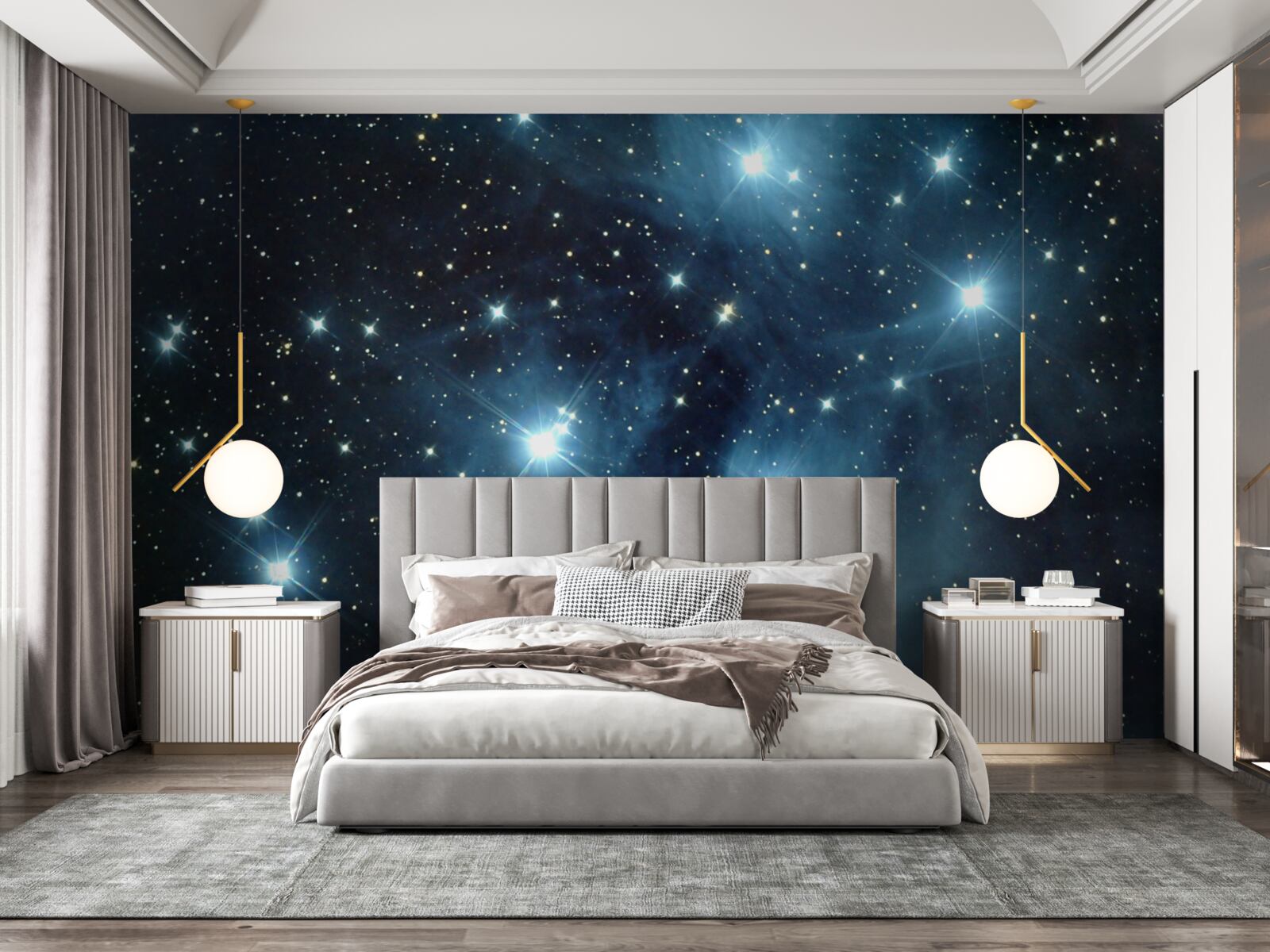 Фотошпалери небесні тіла в незліченних галактиках