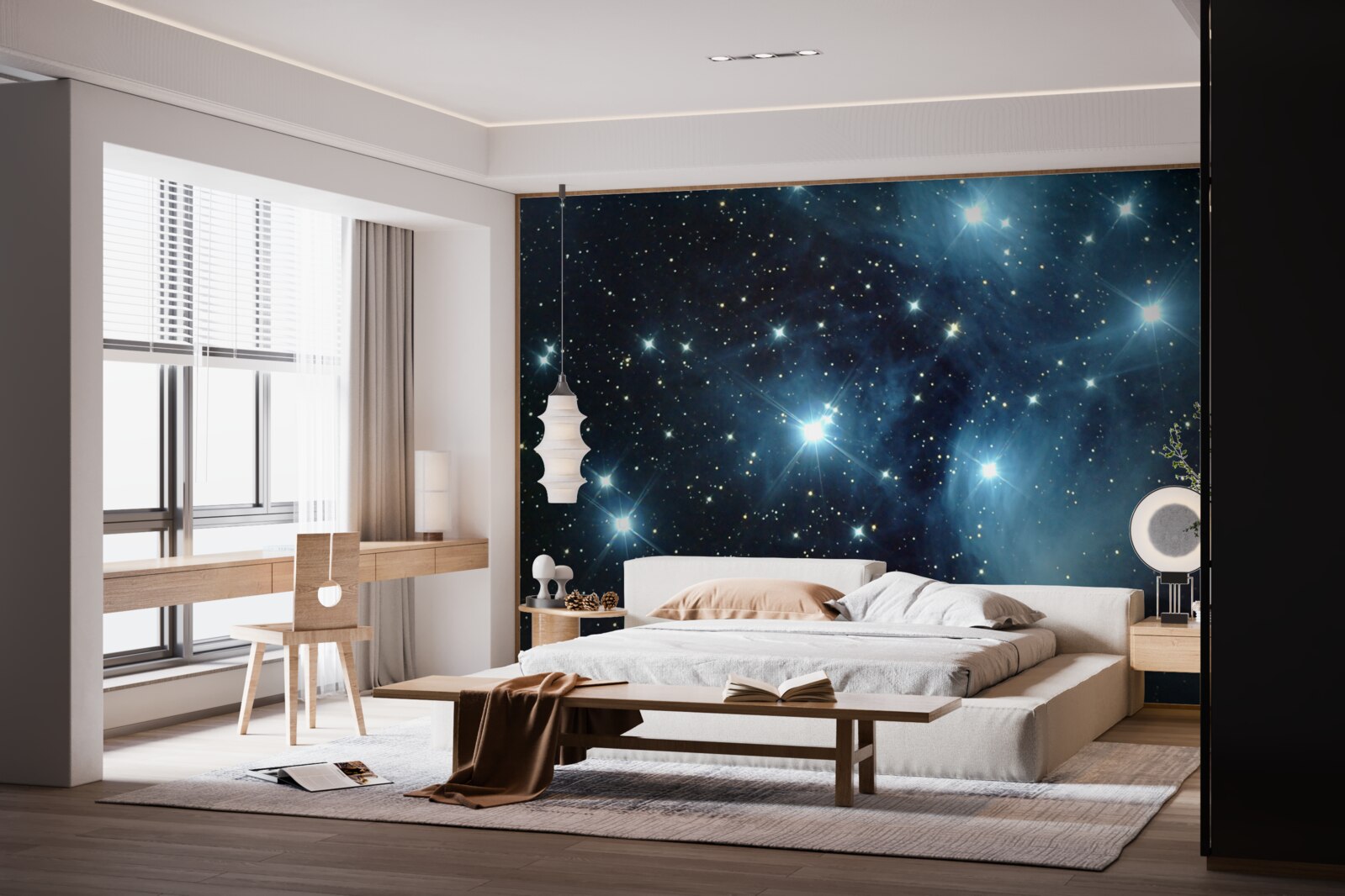 Фотошпалери небесні тіла в незліченних галактиках