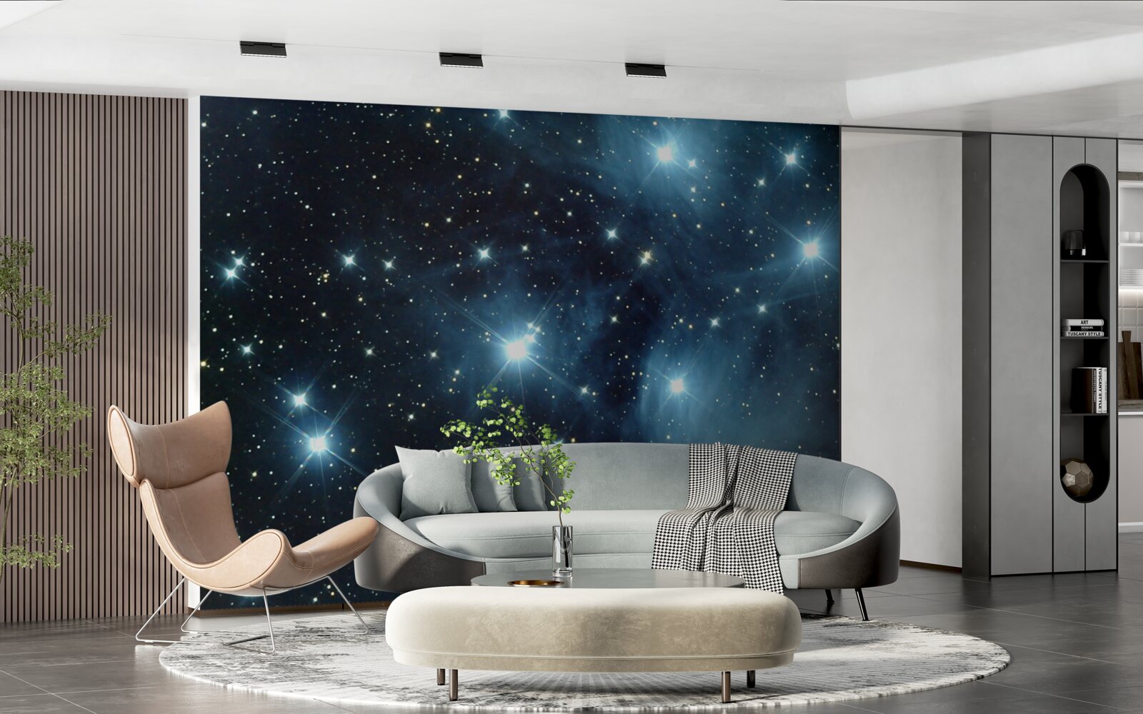 Фотошпалери небесні тіла в незліченних галактиках