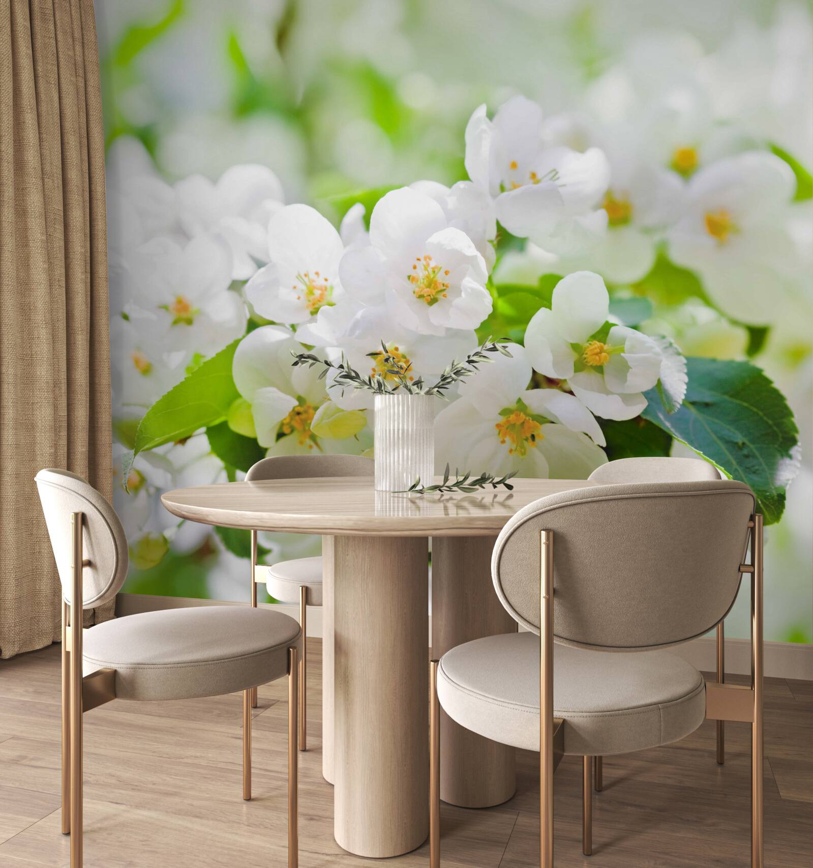 Фотошпалери квіти жасмину з приємним ароматом