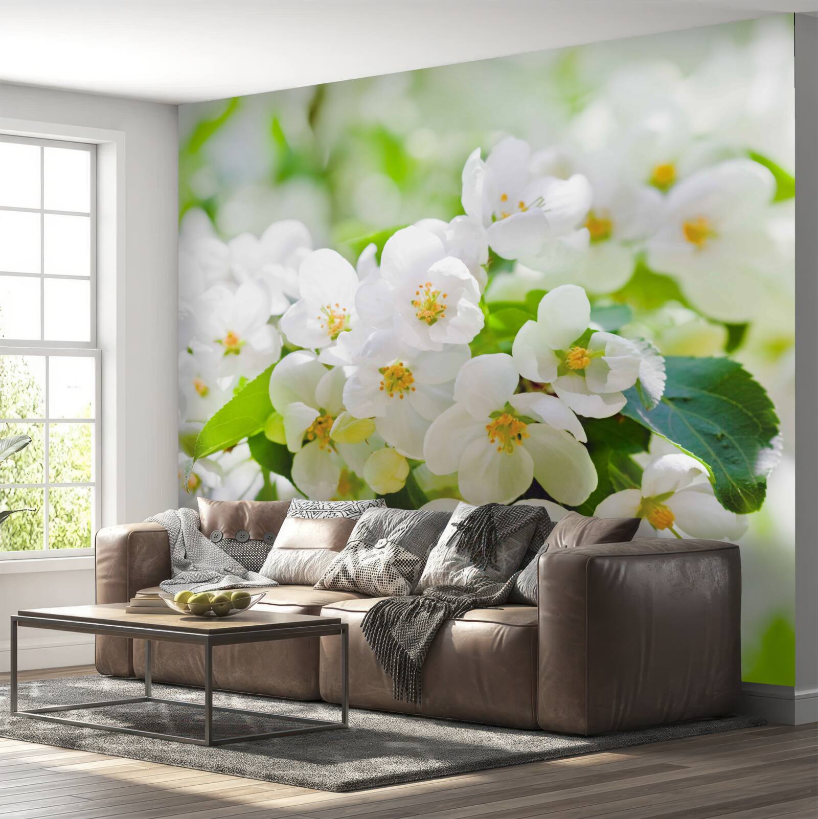 Фотошпалери квіти жасмину з приємним ароматом