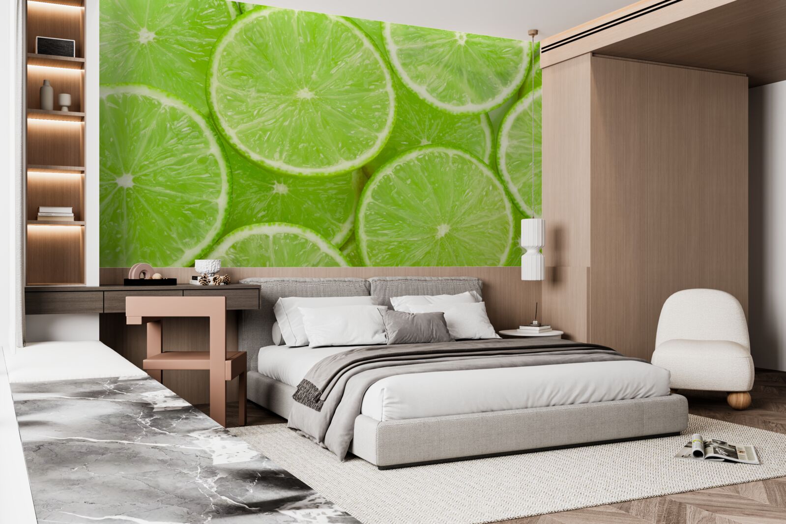 Фотошпалери стиглі шматочки вапна