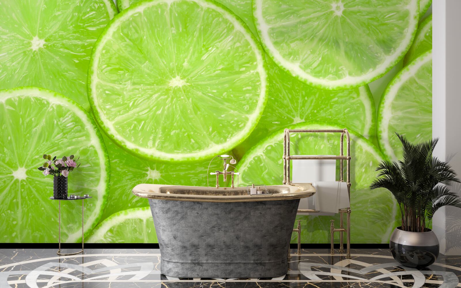 Фотошпалери стиглі шматочки вапна