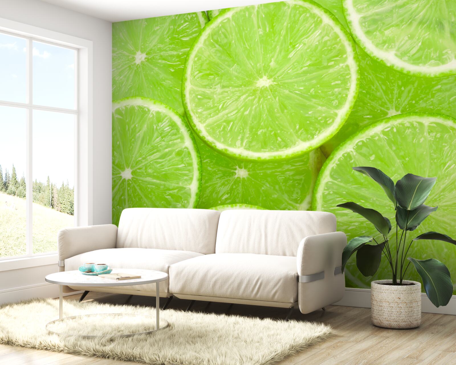 Фотошпалери стиглі шматочки вапна