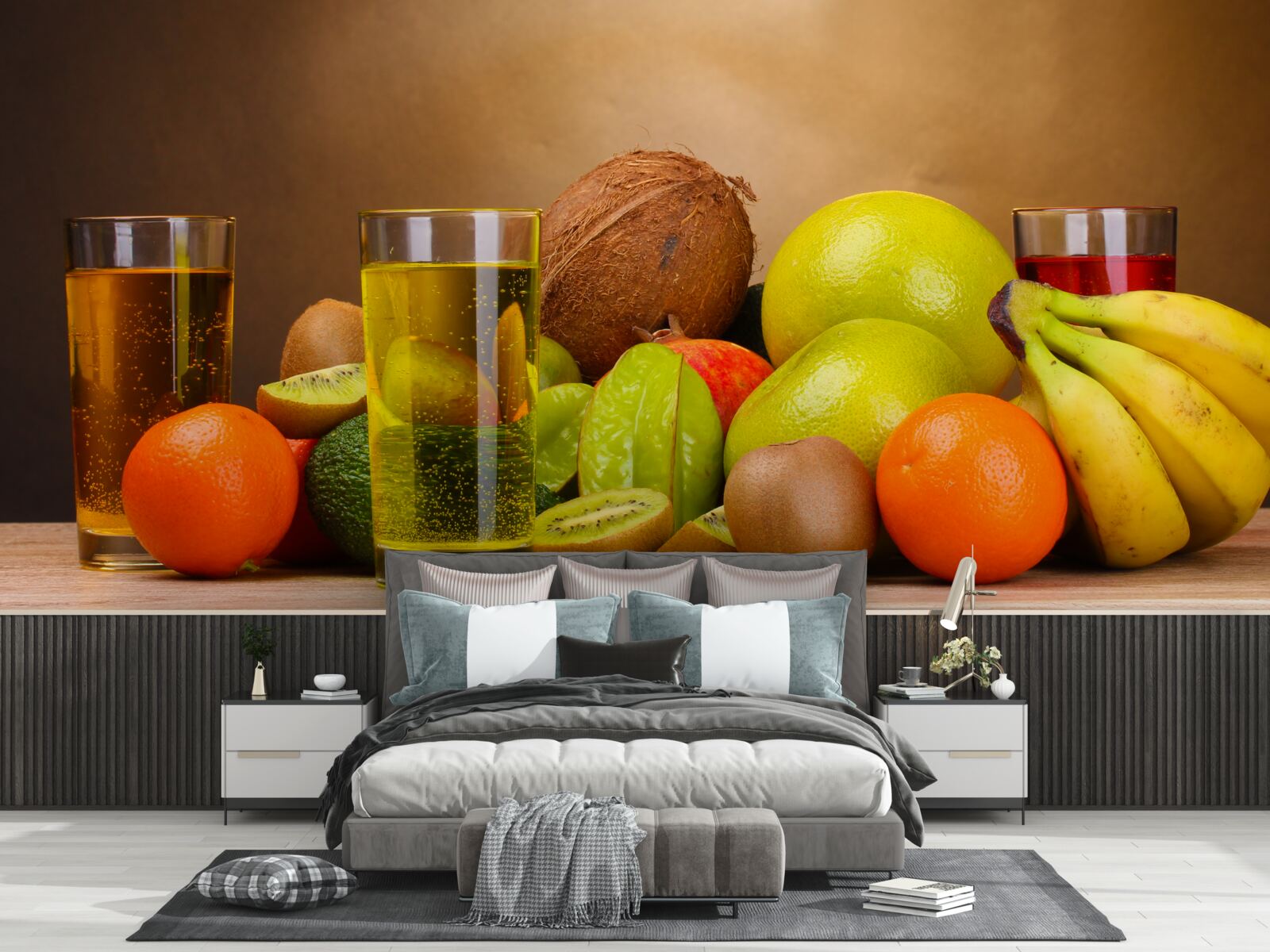 Фотошпалери охолоджені напої на основі екзотичних фруктів