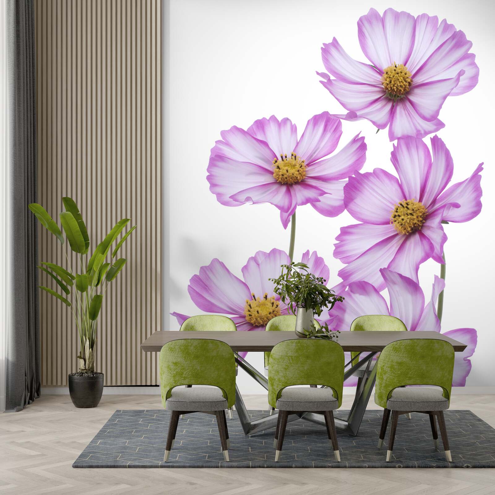 Фотошпалери на лузі цвіте витончений бузок