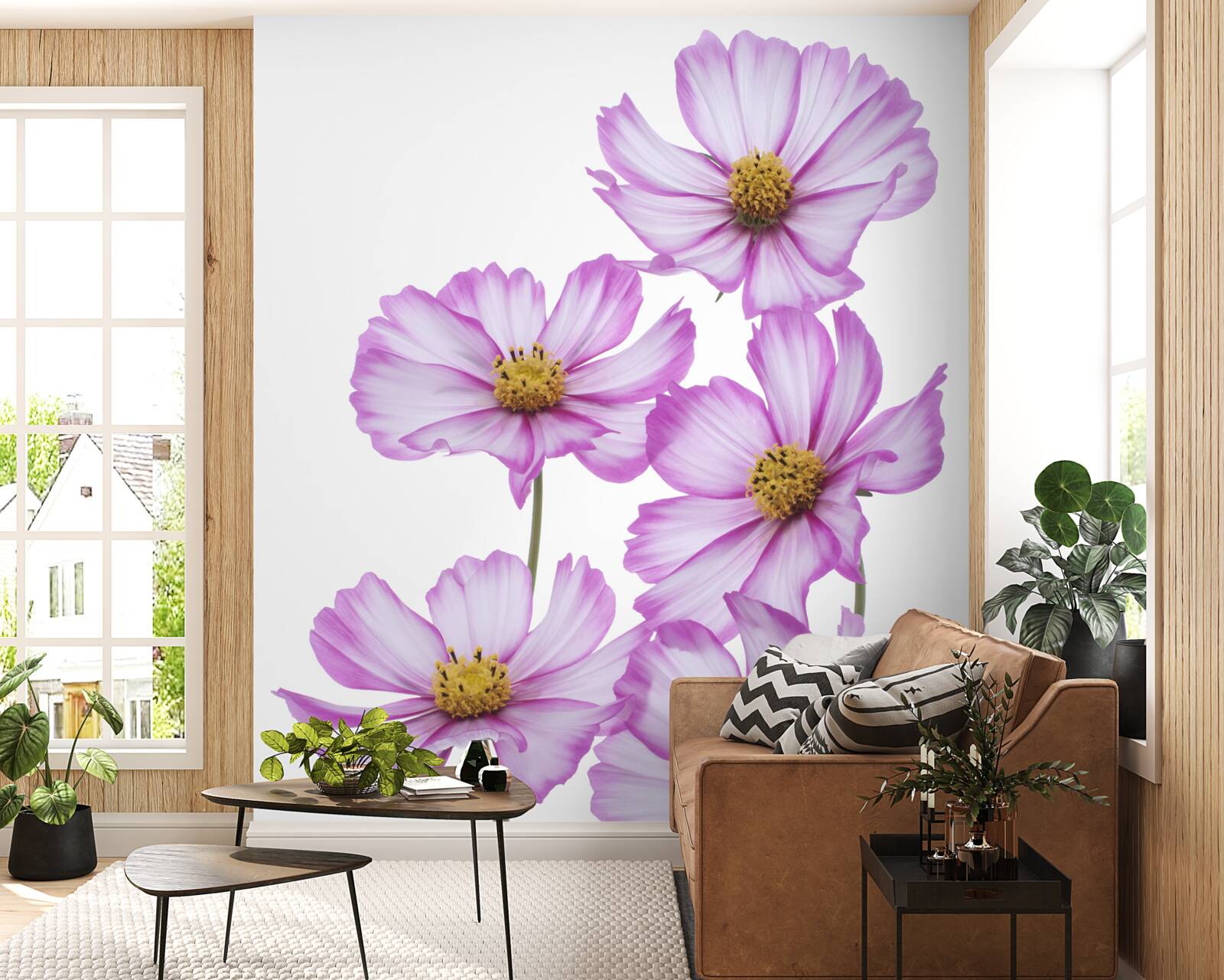 Фотошпалери на лузі цвіте витончений бузок