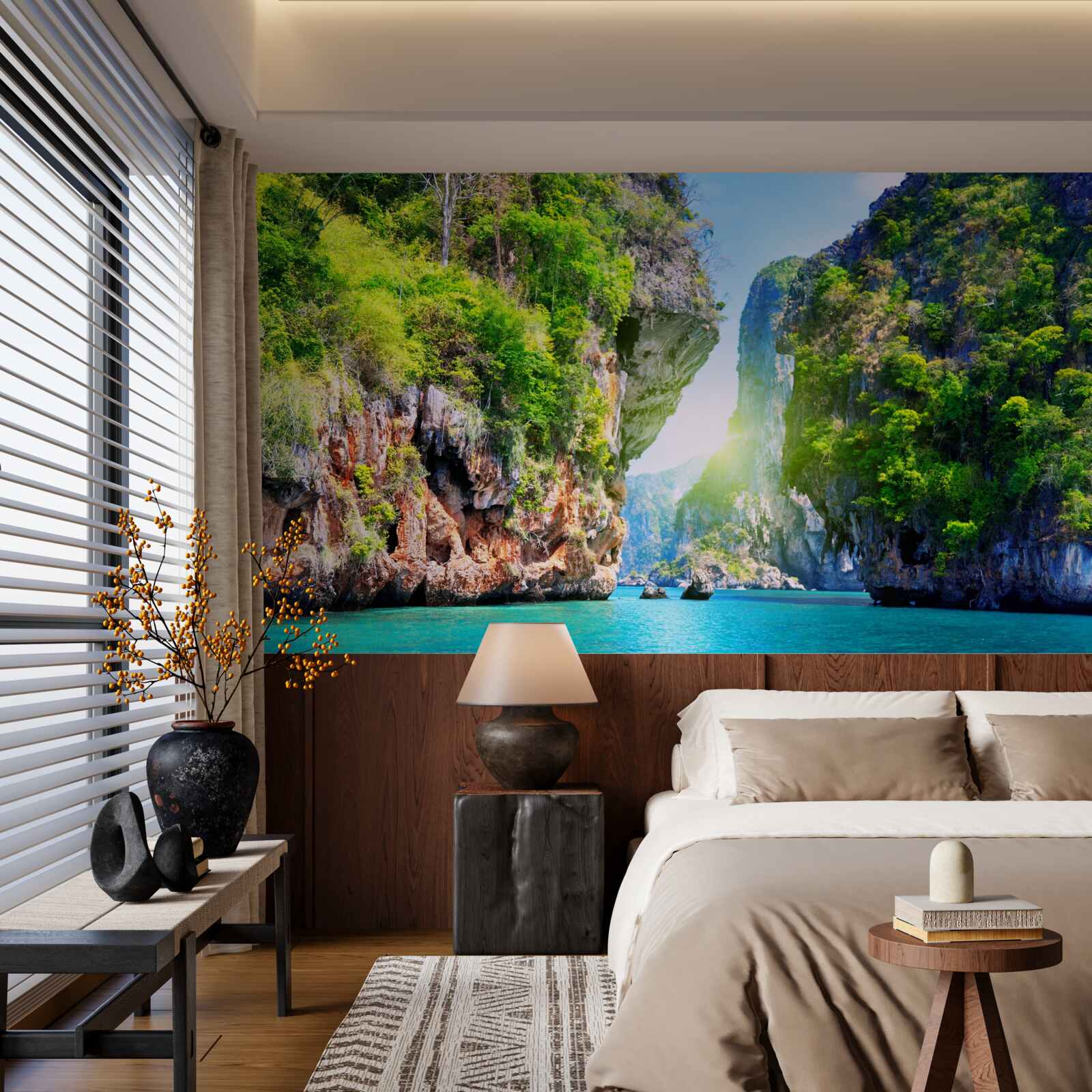 Фотошпалери зелені тайські плавучі острови