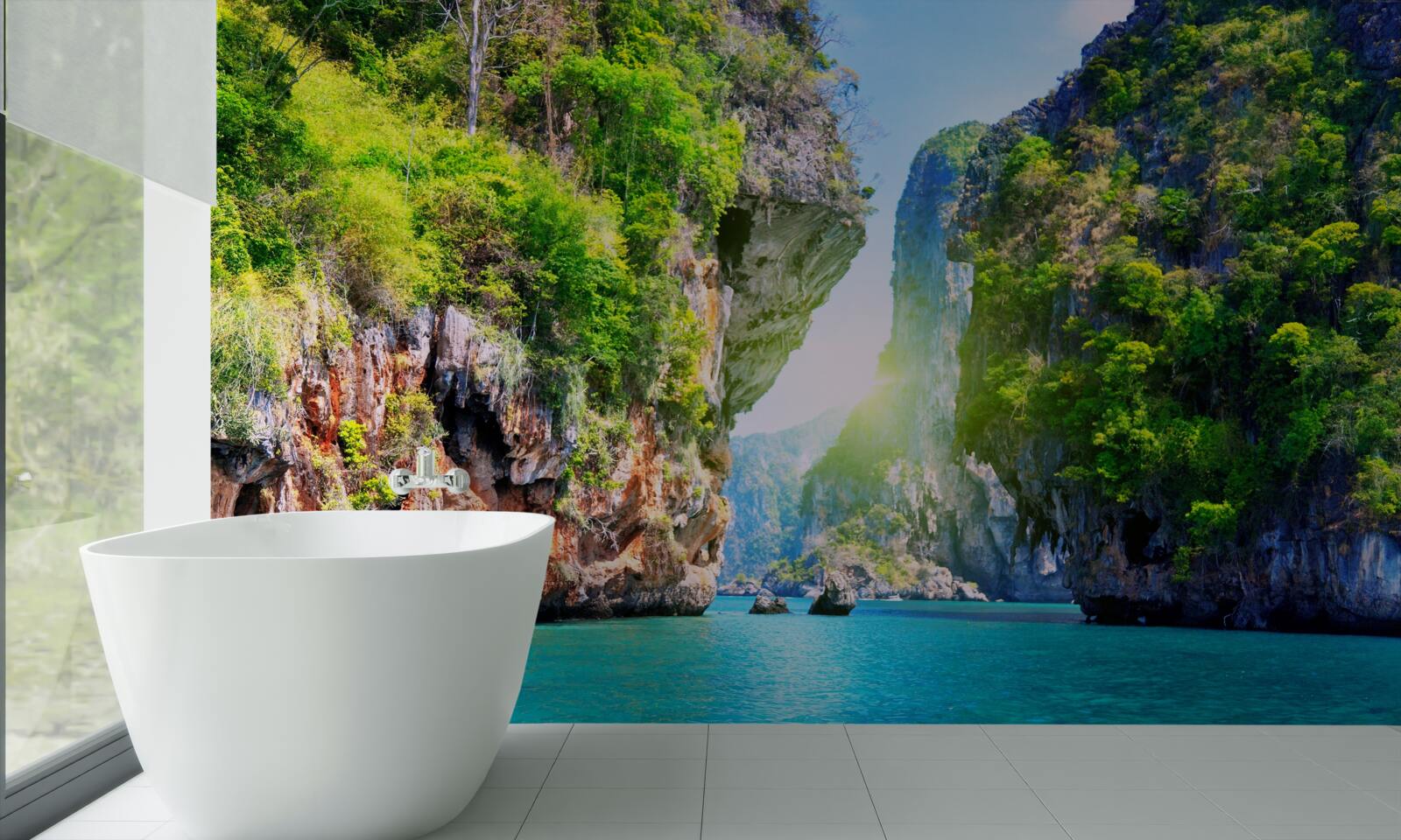 Фотошпалери зелені тайські плавучі острови