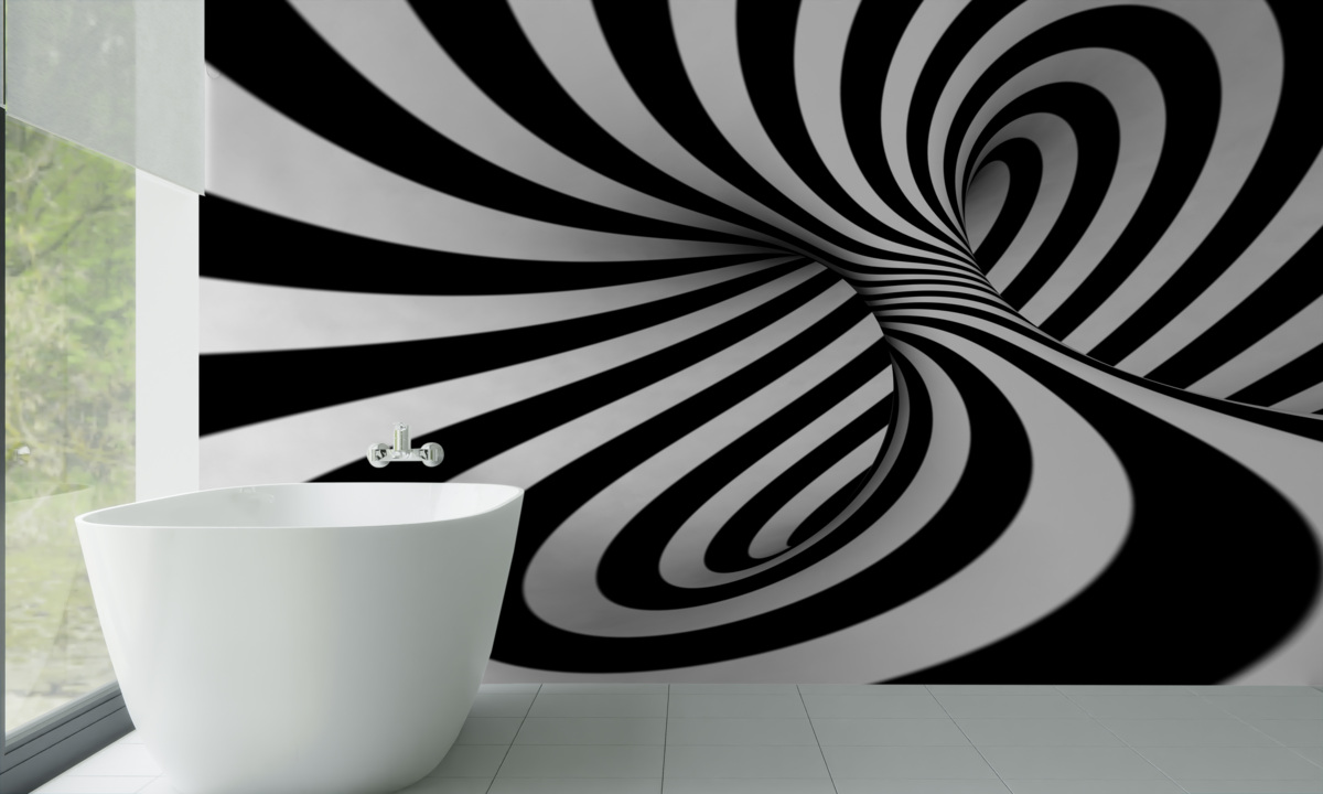 Фотошпалери білі та чорні відтінки нескінченності