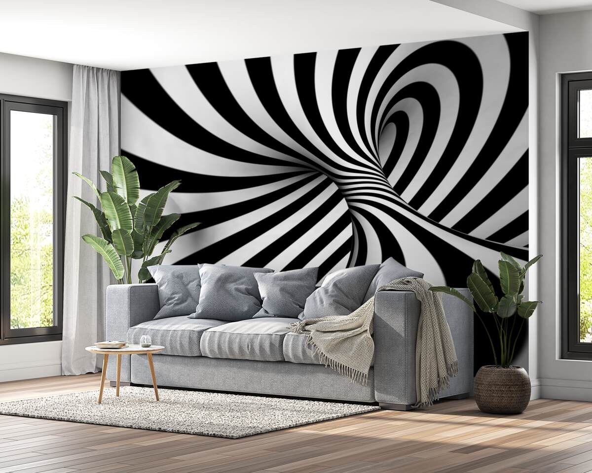 Фотошпалери білі та чорні відтінки нескінченності