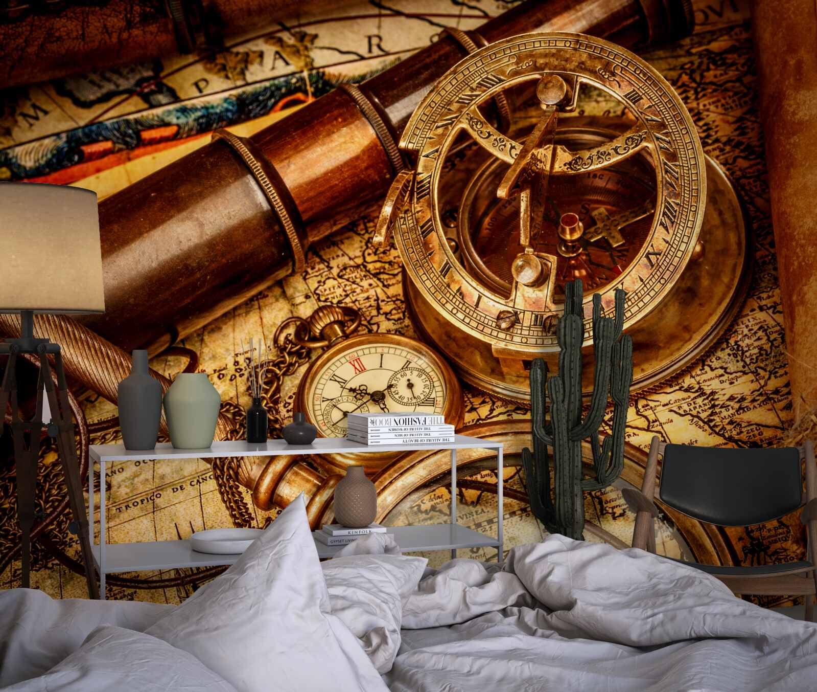 Фотошпалери навігаційні пристрої, такі як компас та інші елементи навігації