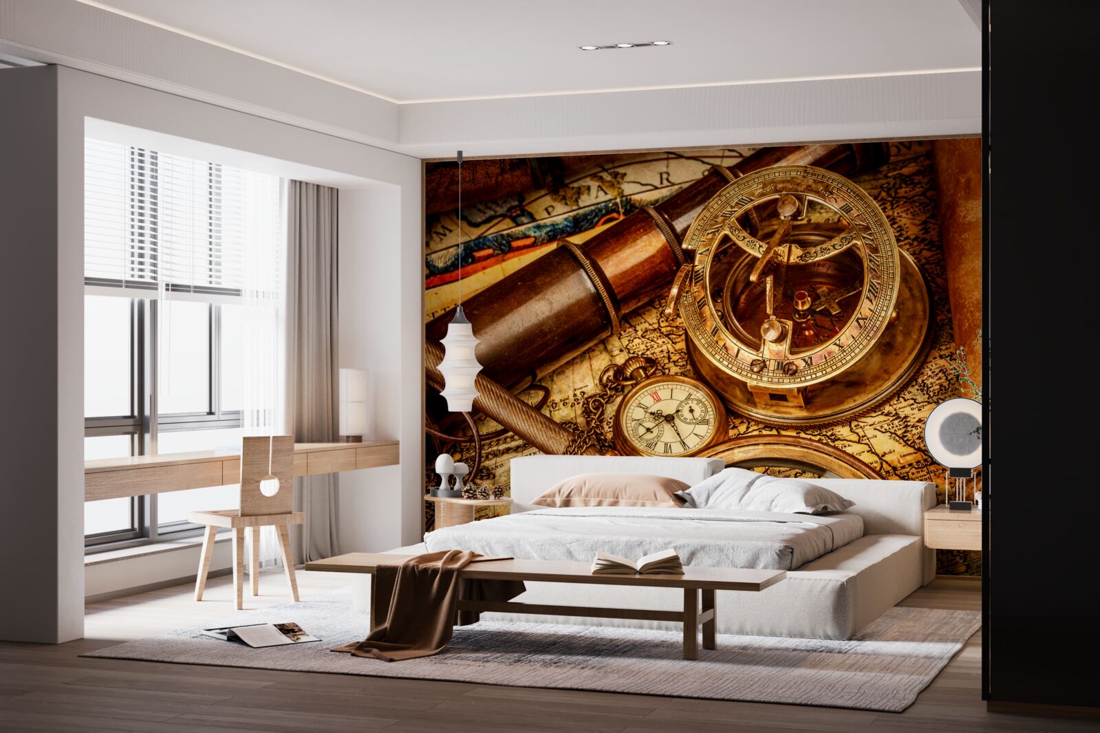 Фотошпалери навігаційні пристрої, такі як компас та інші елементи навігації