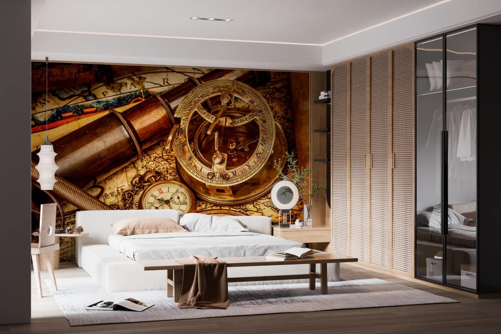 Фотошпалери навігаційні пристрої, такі як компас та інші елементи навігації