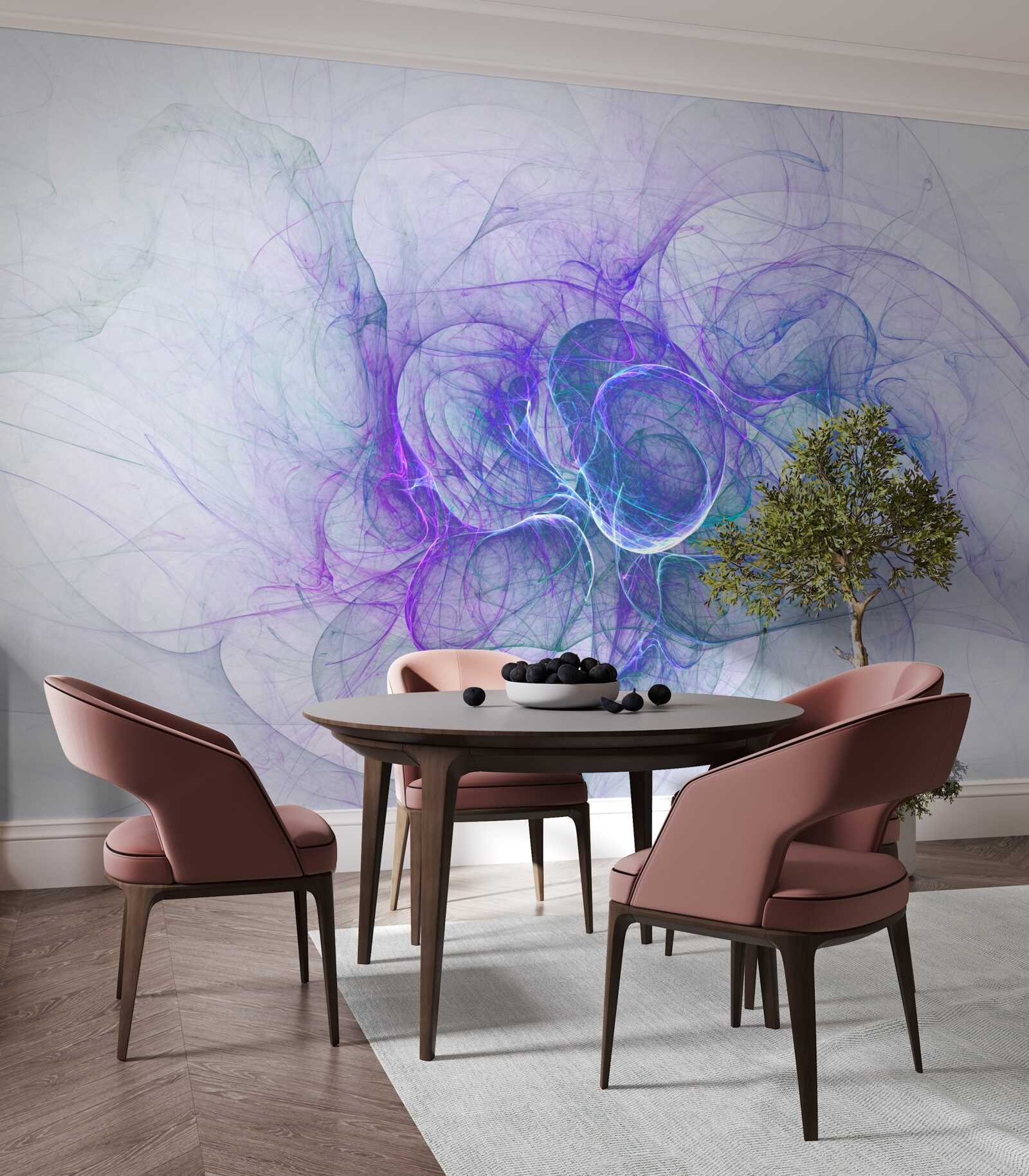 Фотошпалери абстрактні нервові клітини на білому тлі