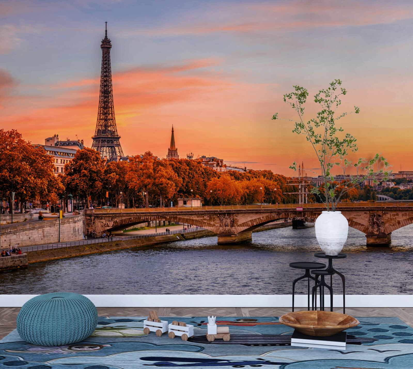 Фотошпалери Осінь прийшла до старого Парижа