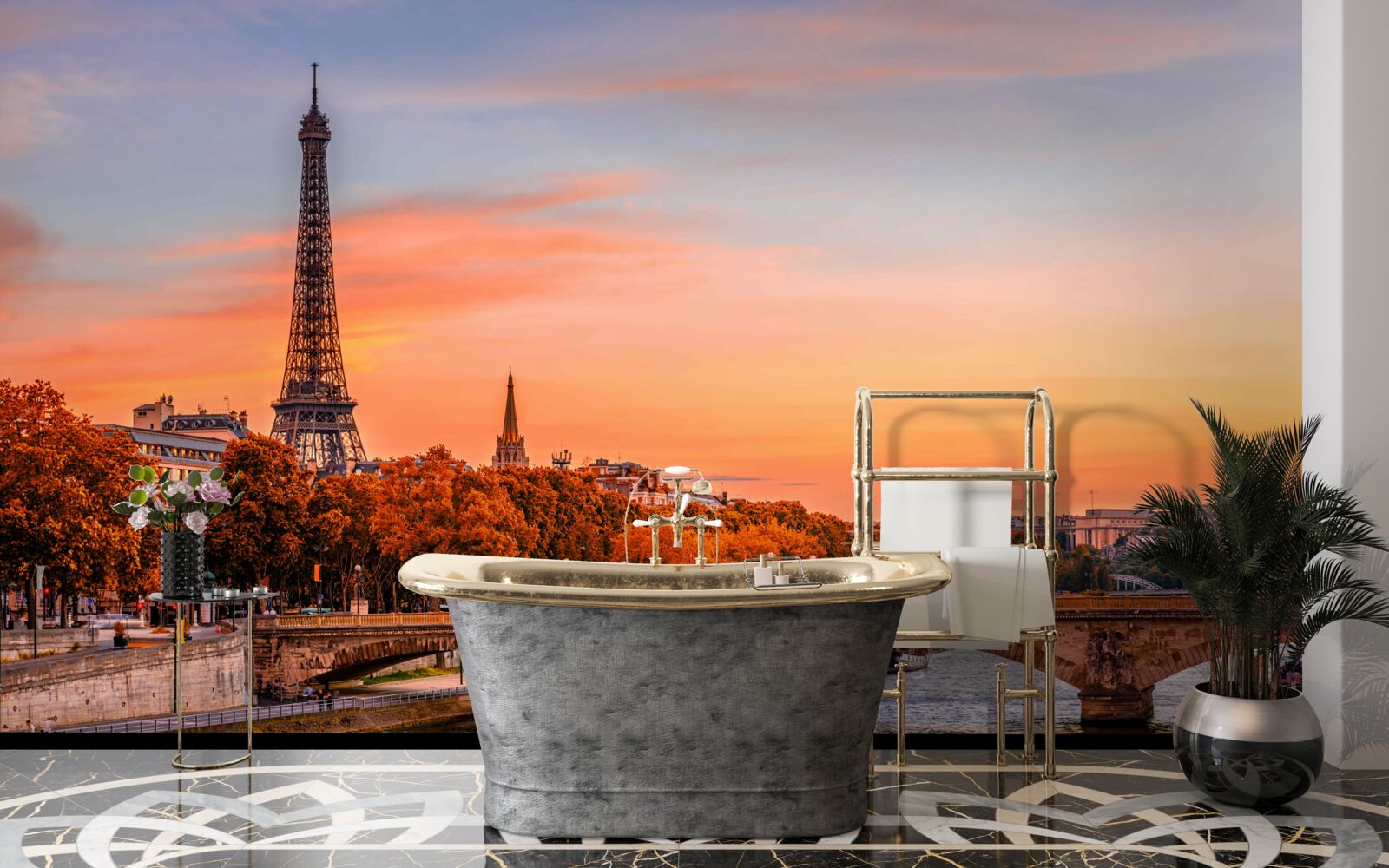 Фотошпалери Осінь прийшла до старого Парижа