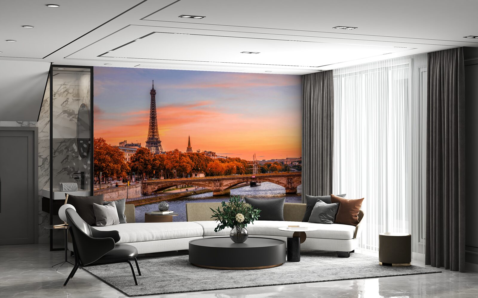 Фотошпалери Осінь прийшла до старого Парижа