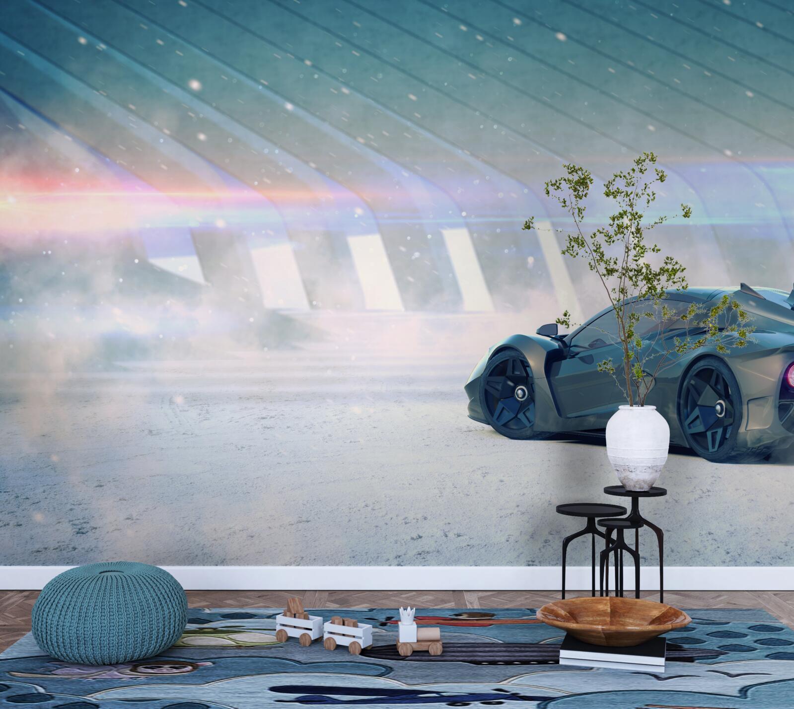 Фотошпалери гоночний автомобіль на старті